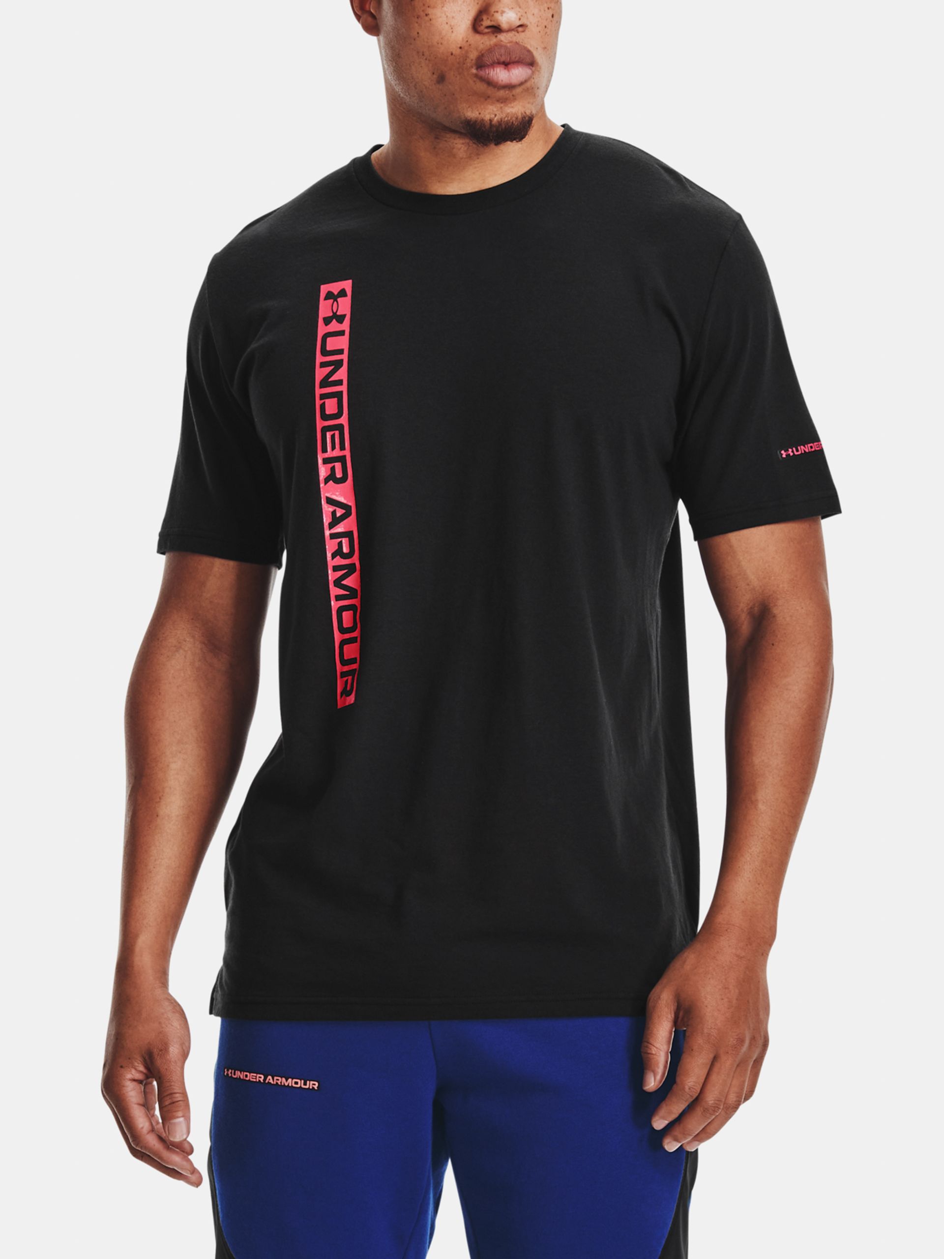 Pánské tričko Under Armour VERTICAL WORDMARK SS - 001