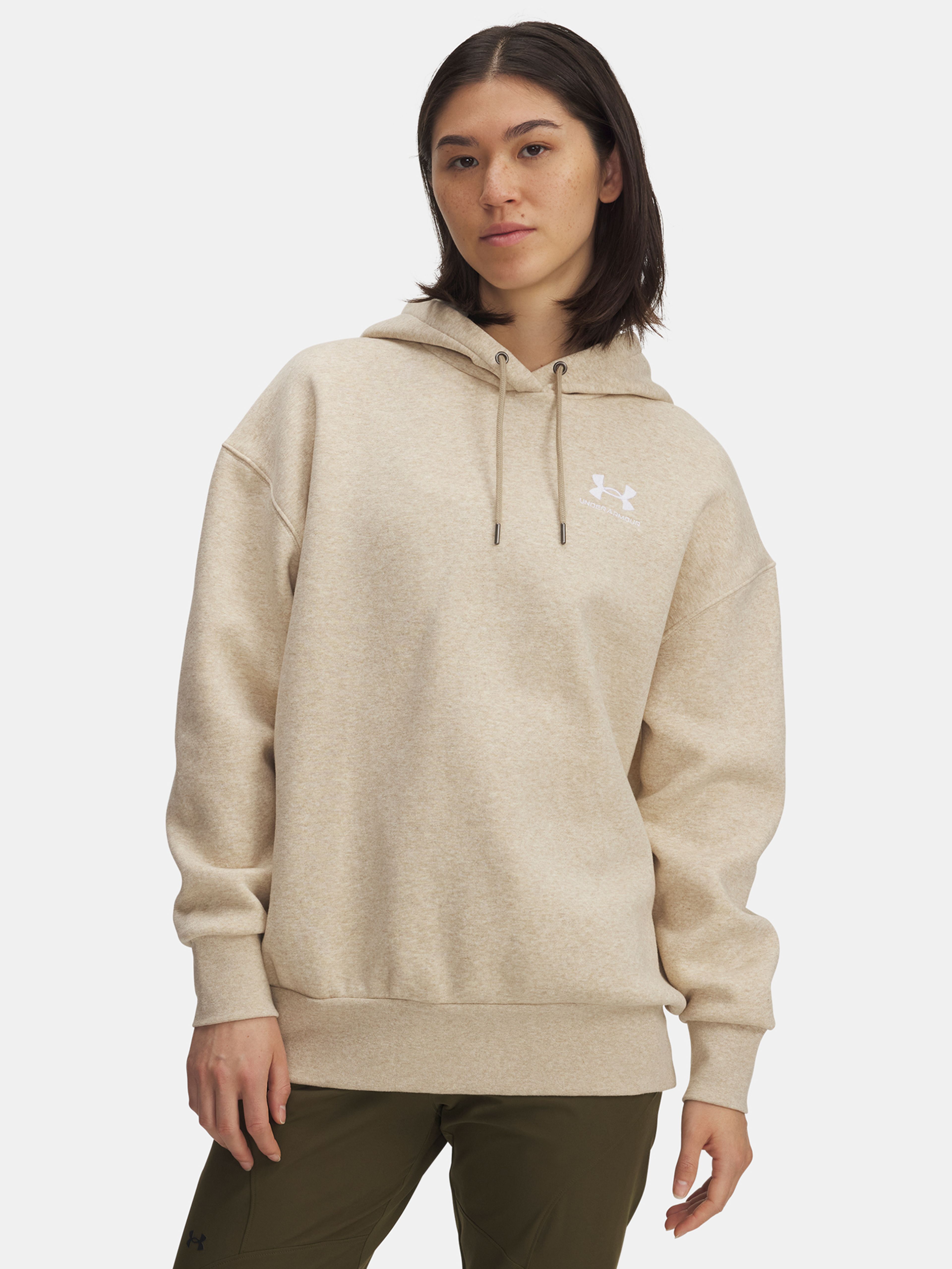 Dámska mikina Under Armour UA Icon Fleece OS Hoodie-BRN