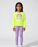 Dievčenský set Under Armour UA CREWNECK LEGGING SET-Ružová - 001