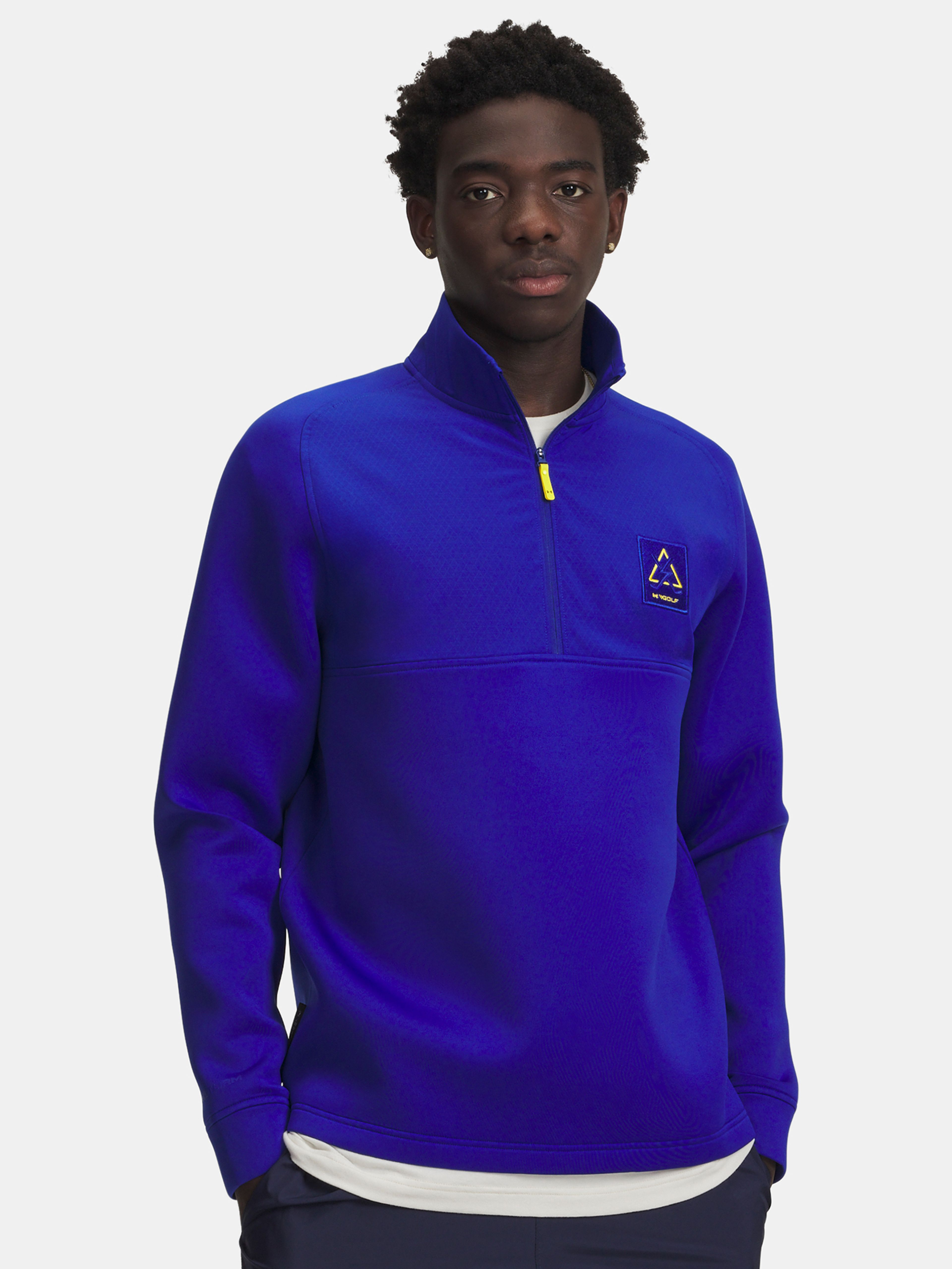 Pánska mikina Under Armour UA Drive Pro Hyb Warning HZ-BLU