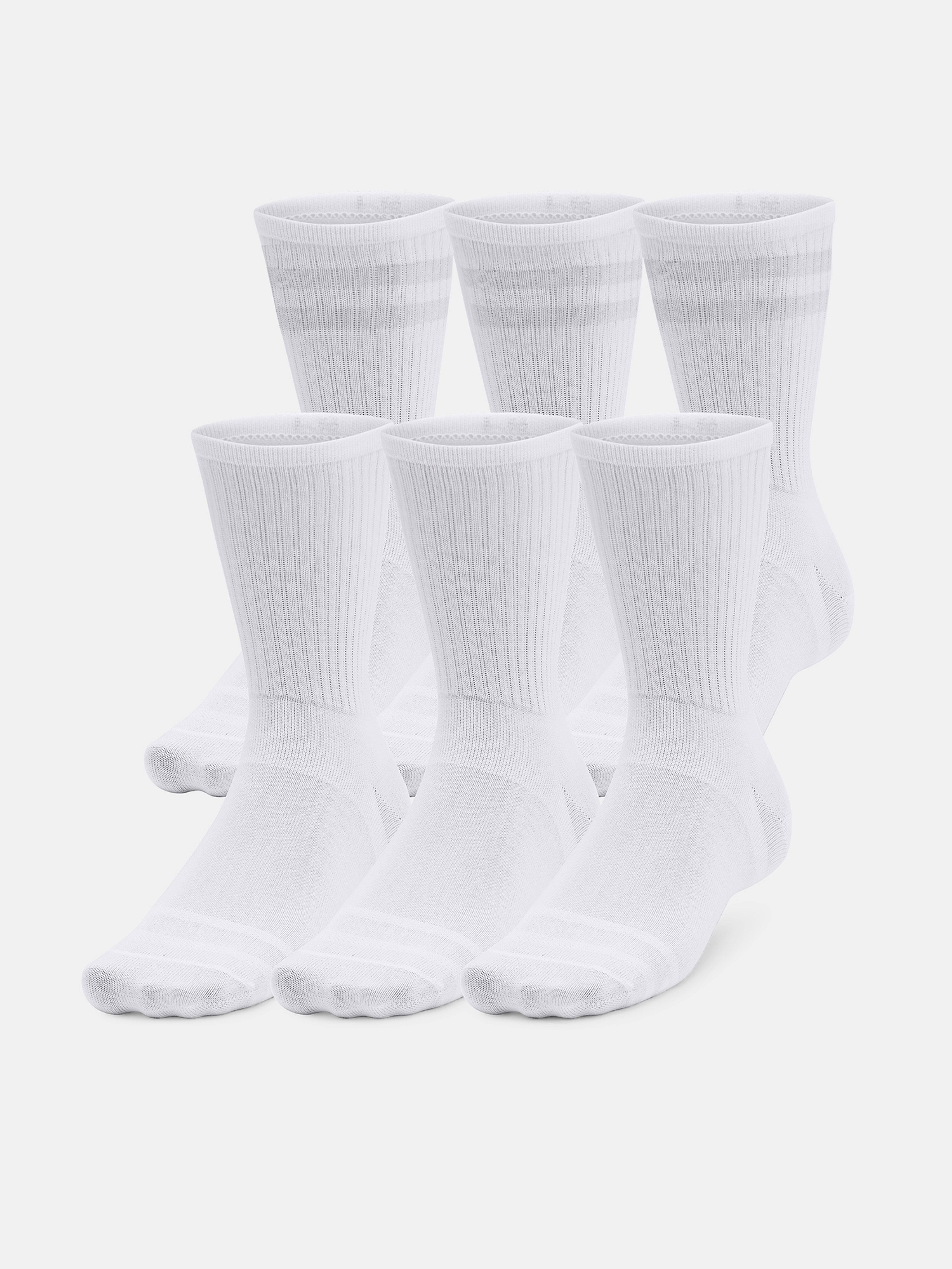 Unisexi sokid Under Armour UA Essential 6pk Crew-WHT
