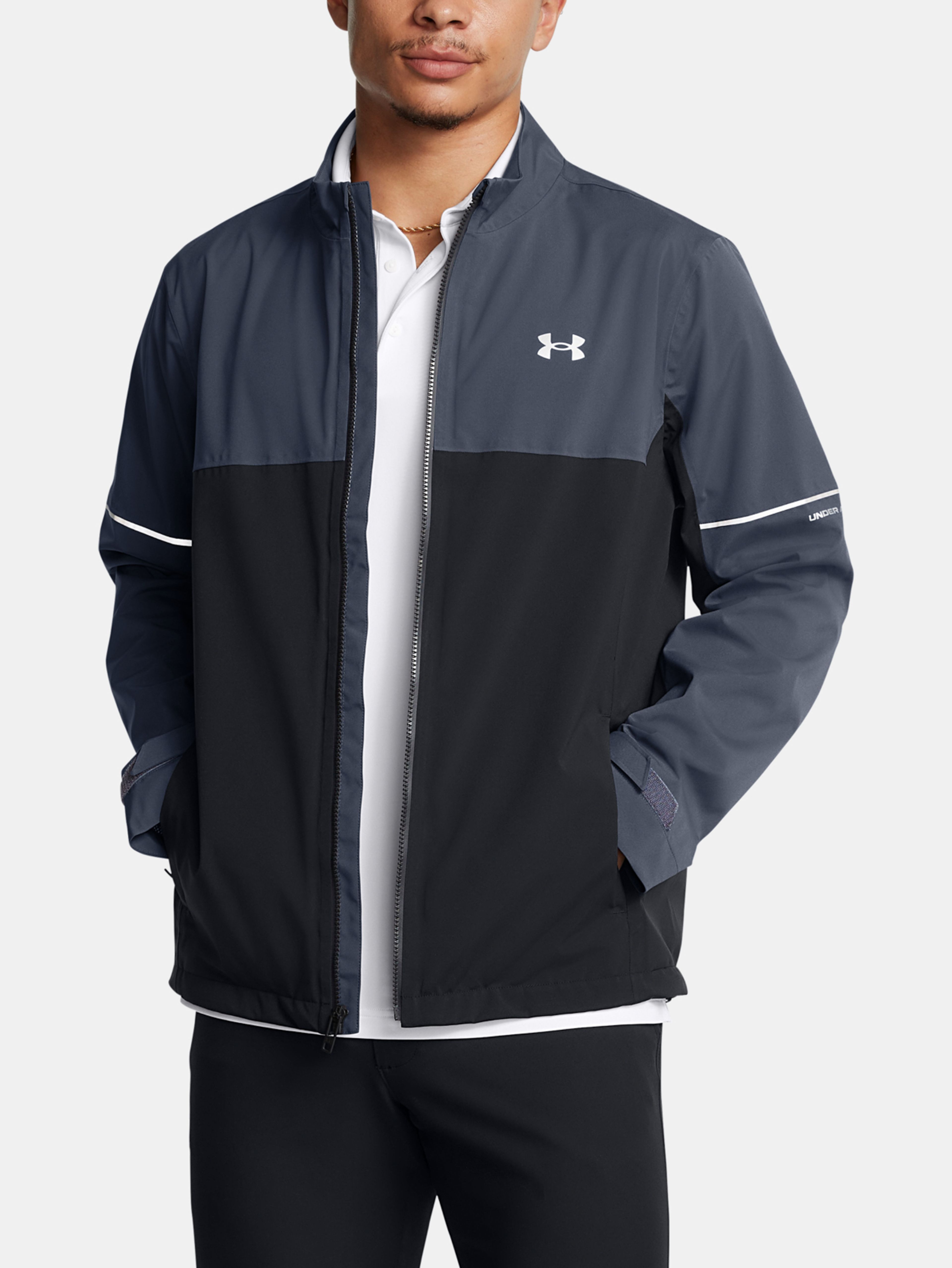 Pánska bunda Under Armour DRIVE RAIN JACKET-GRY