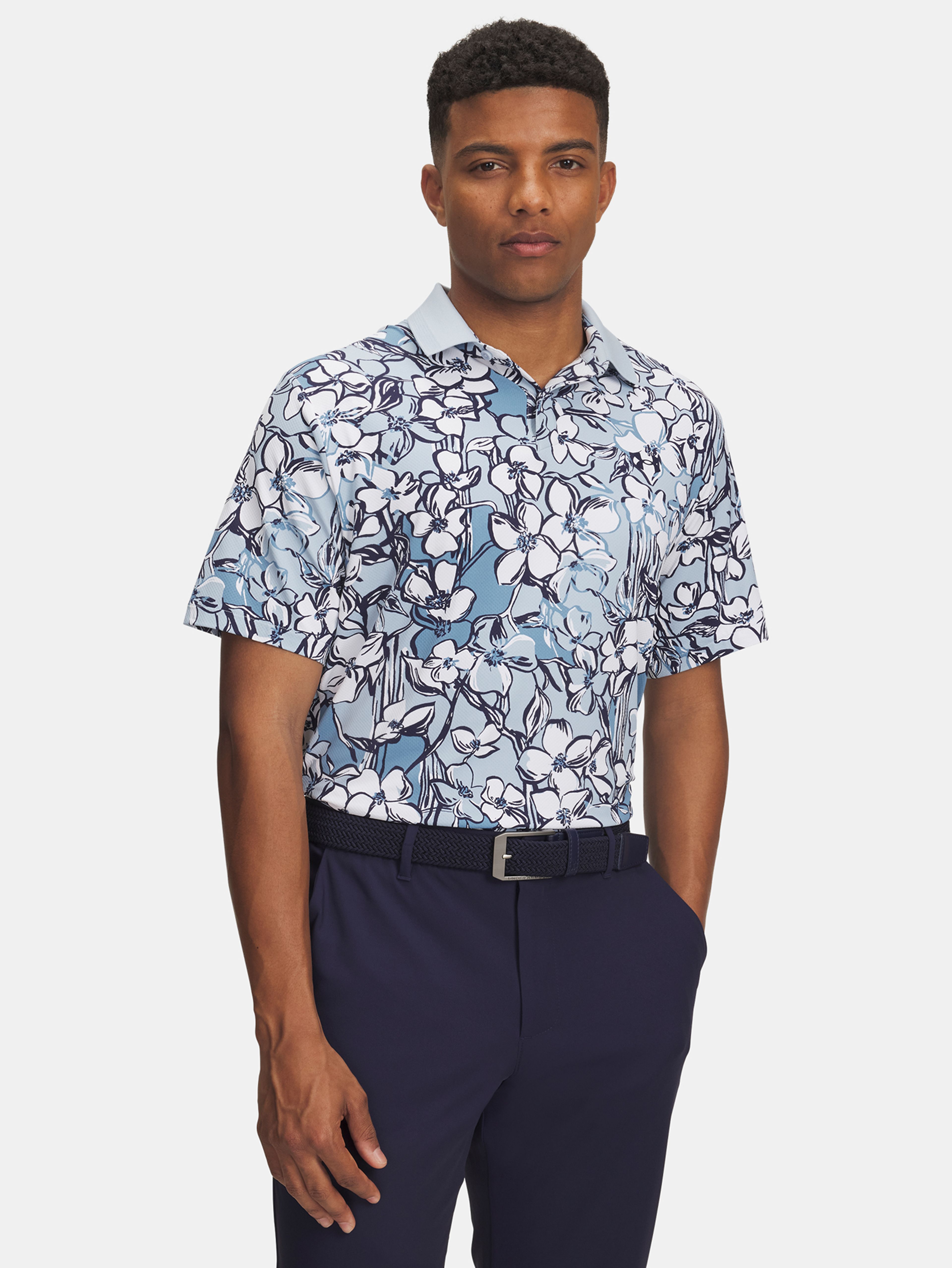 Férfi póló Under Armour UA Drive Chill Printed Polo-BLU