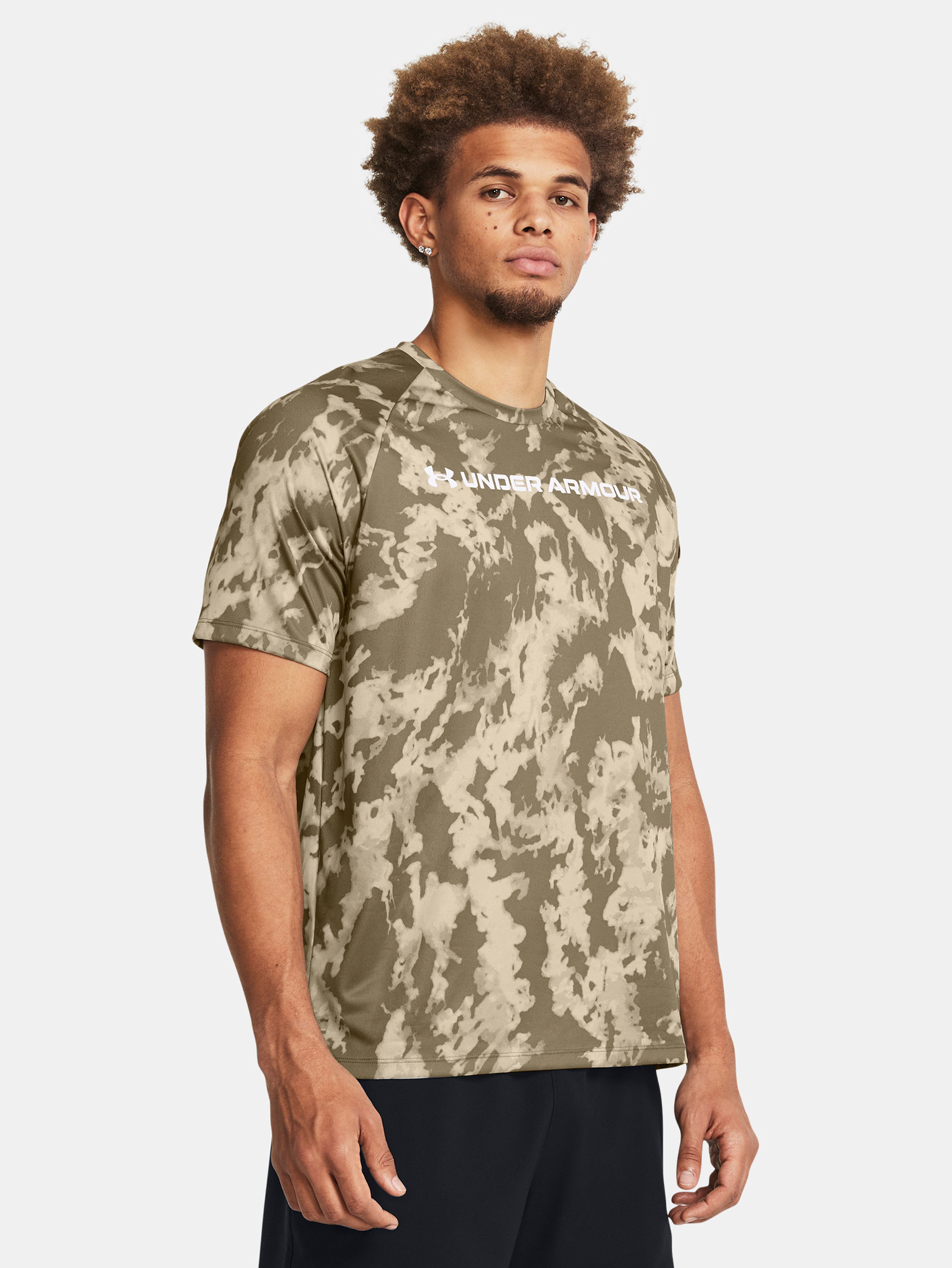 Férfi póló Under Armour UA TECH ABC CAMO SS