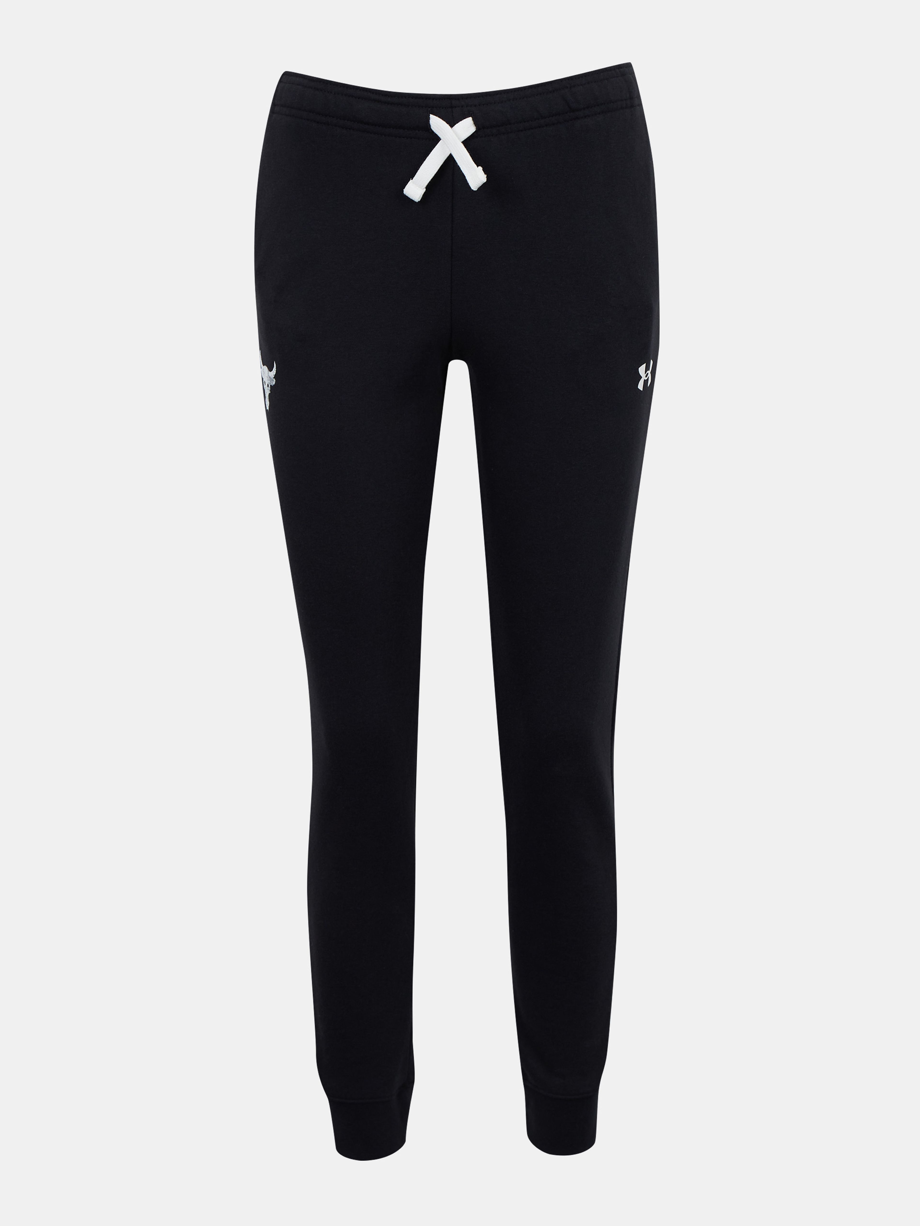 Deške spodnji del trenirke Under Armour UA Project Rock Terry Pants-BLK