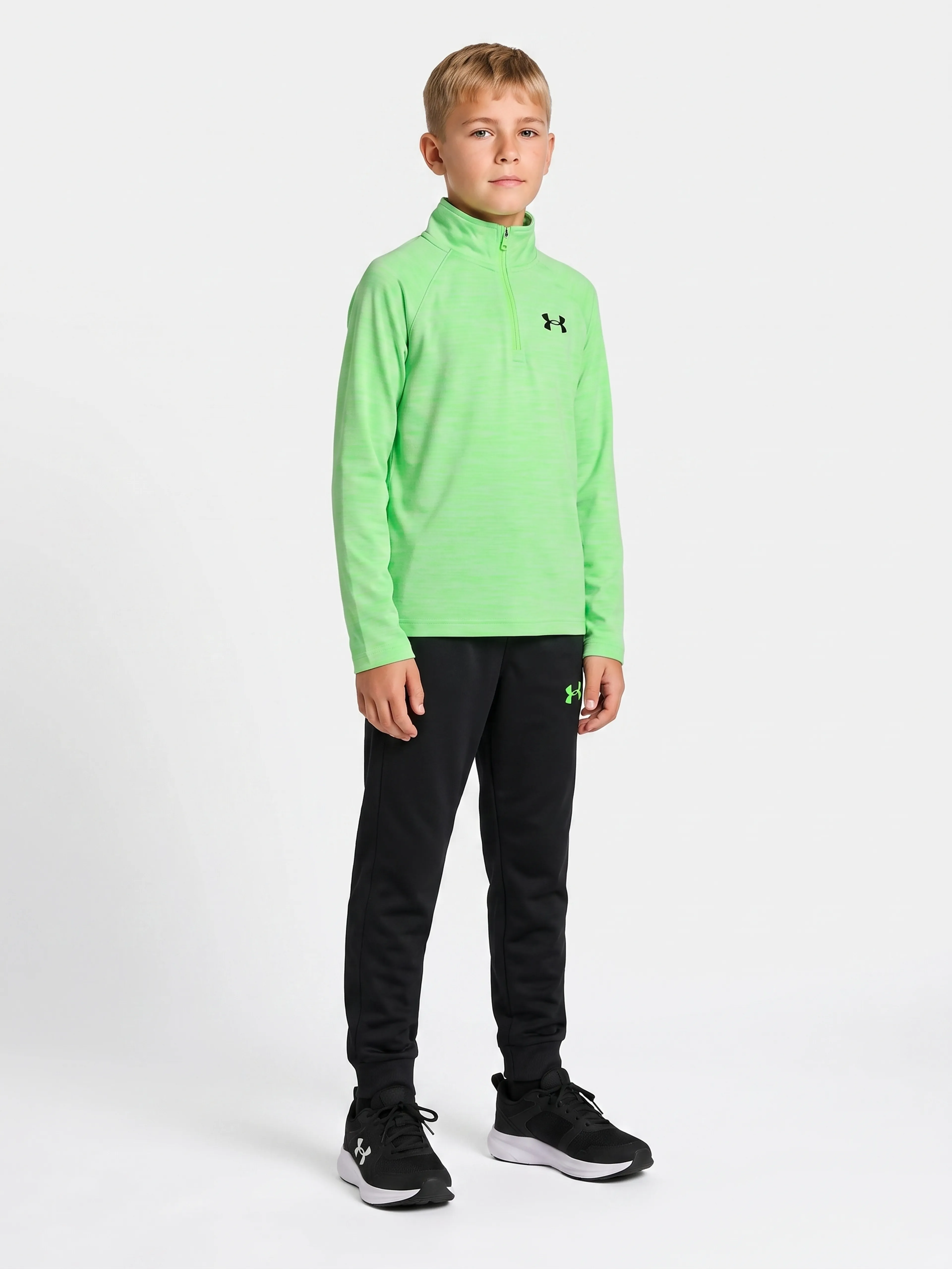 Poiste komplekt Under Armour UA TWIST 1/4 ZIP TECH SET - 001
