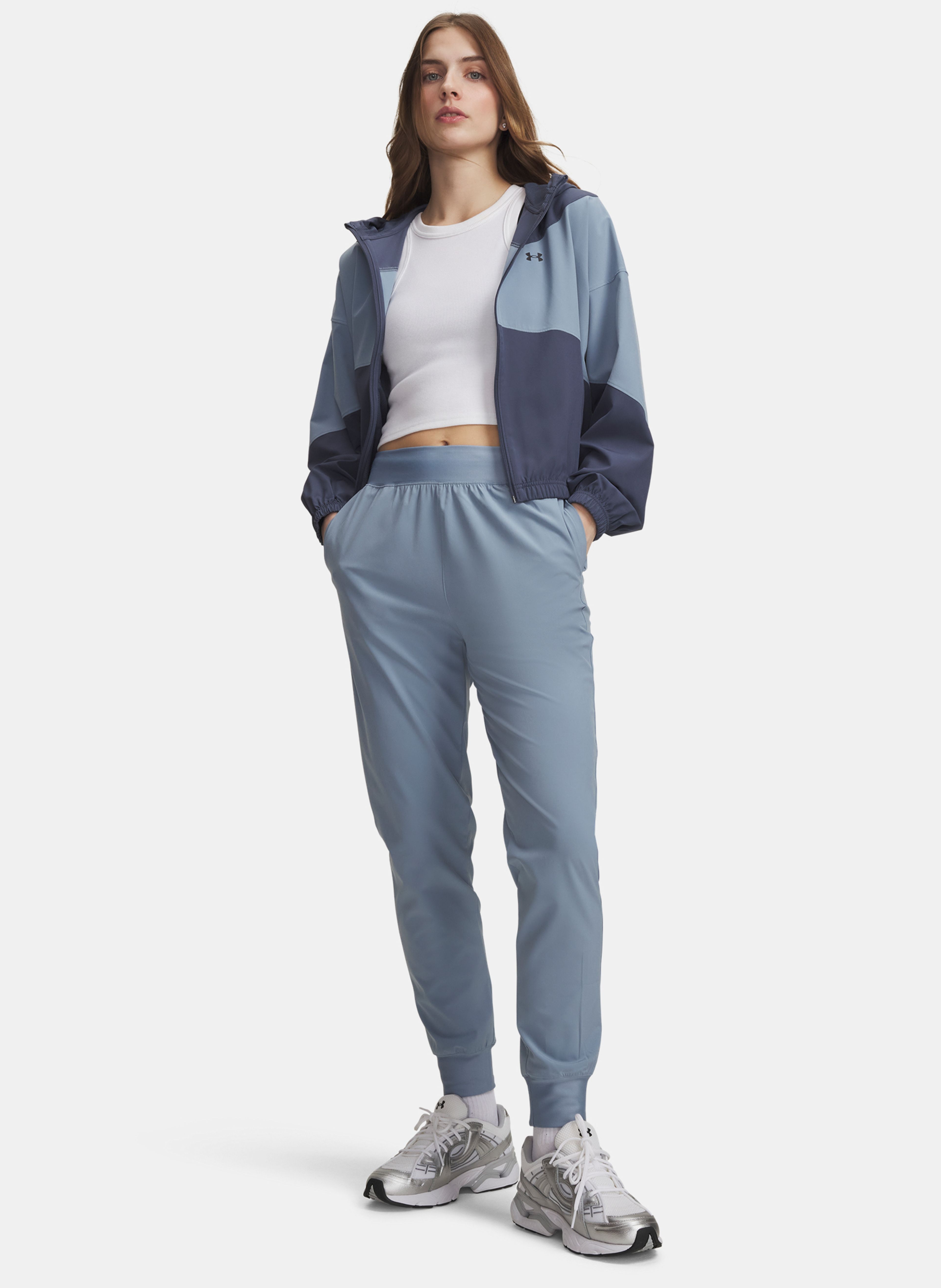 Naiste spordipüksid Under Armour UA Rival Hi Rise Woven Pant - 003