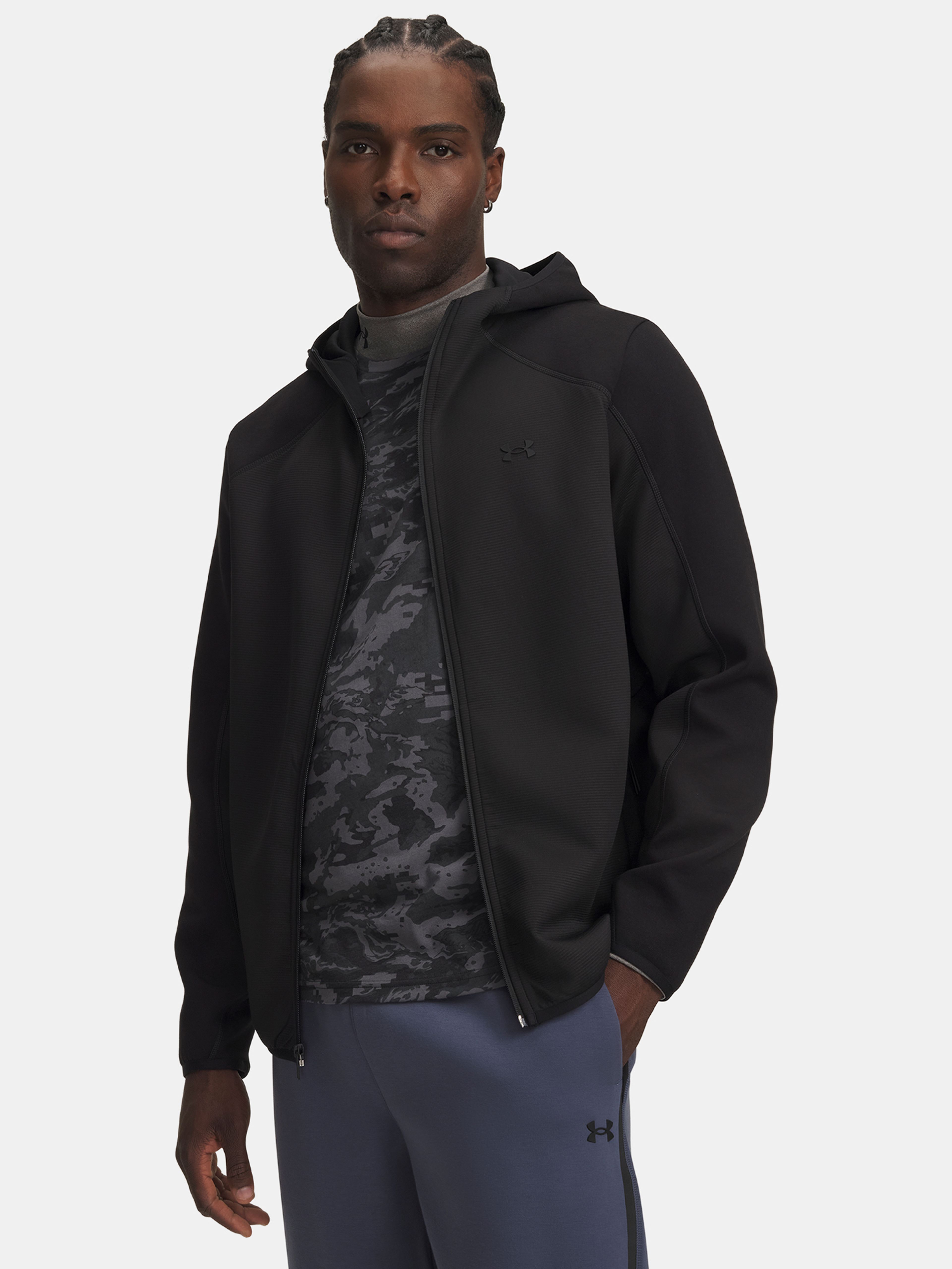 Férfi felső Under Armour UA Unstoppable Flc Txtrd FZ - 001