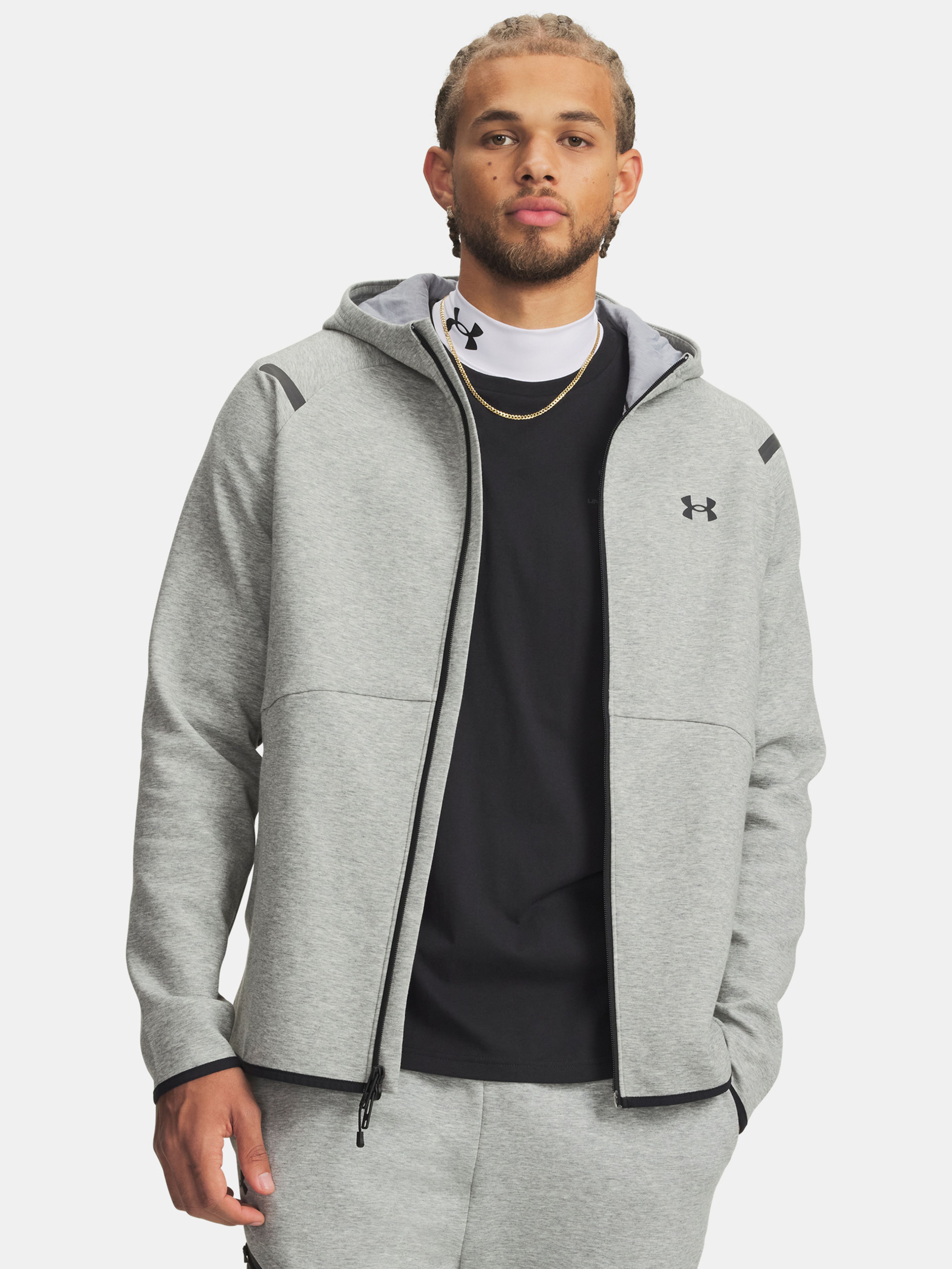 Moški pulover  Under Armour UA Unstoppable Flc FZ HD EU-GRY