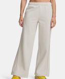 Dámske športové nohavice Under Armour Icon Flc Sama Wide Leg-Biela - 001