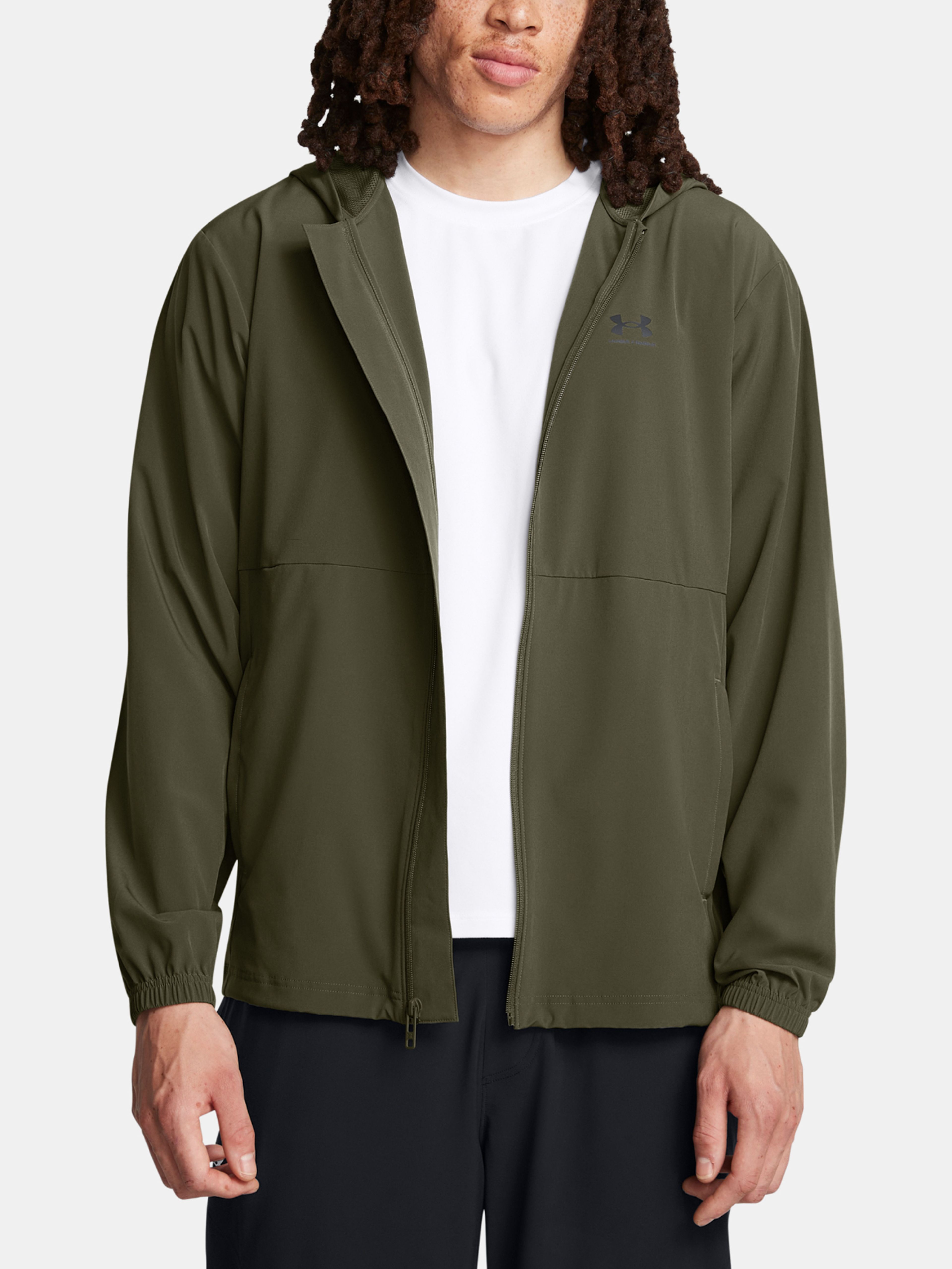 Pánska bunda Under Armour UA Vibe Woven Windbreaker-GRN