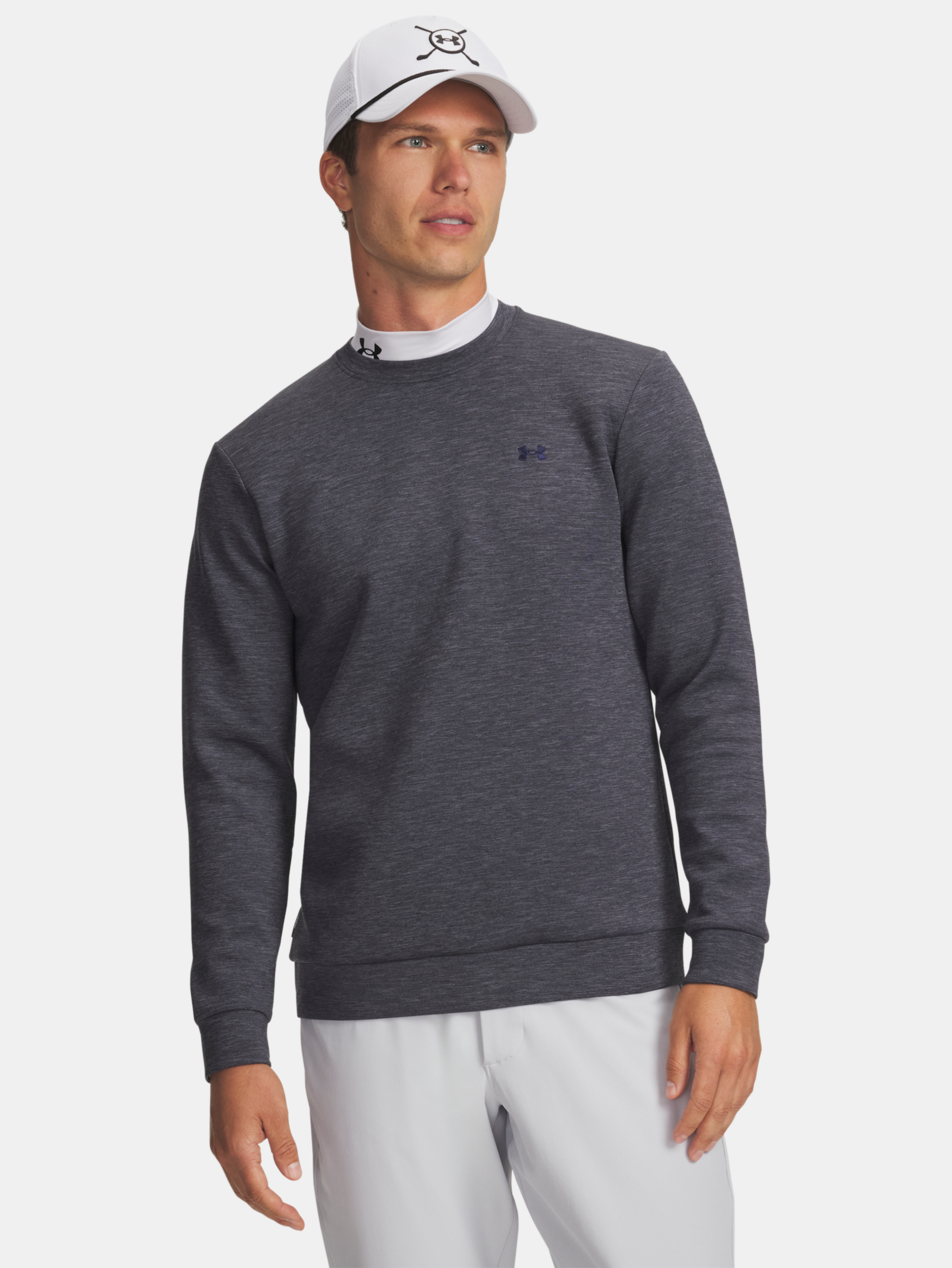 Férfi felső Under Armour UA Drive Midlayer Crew-BLU
