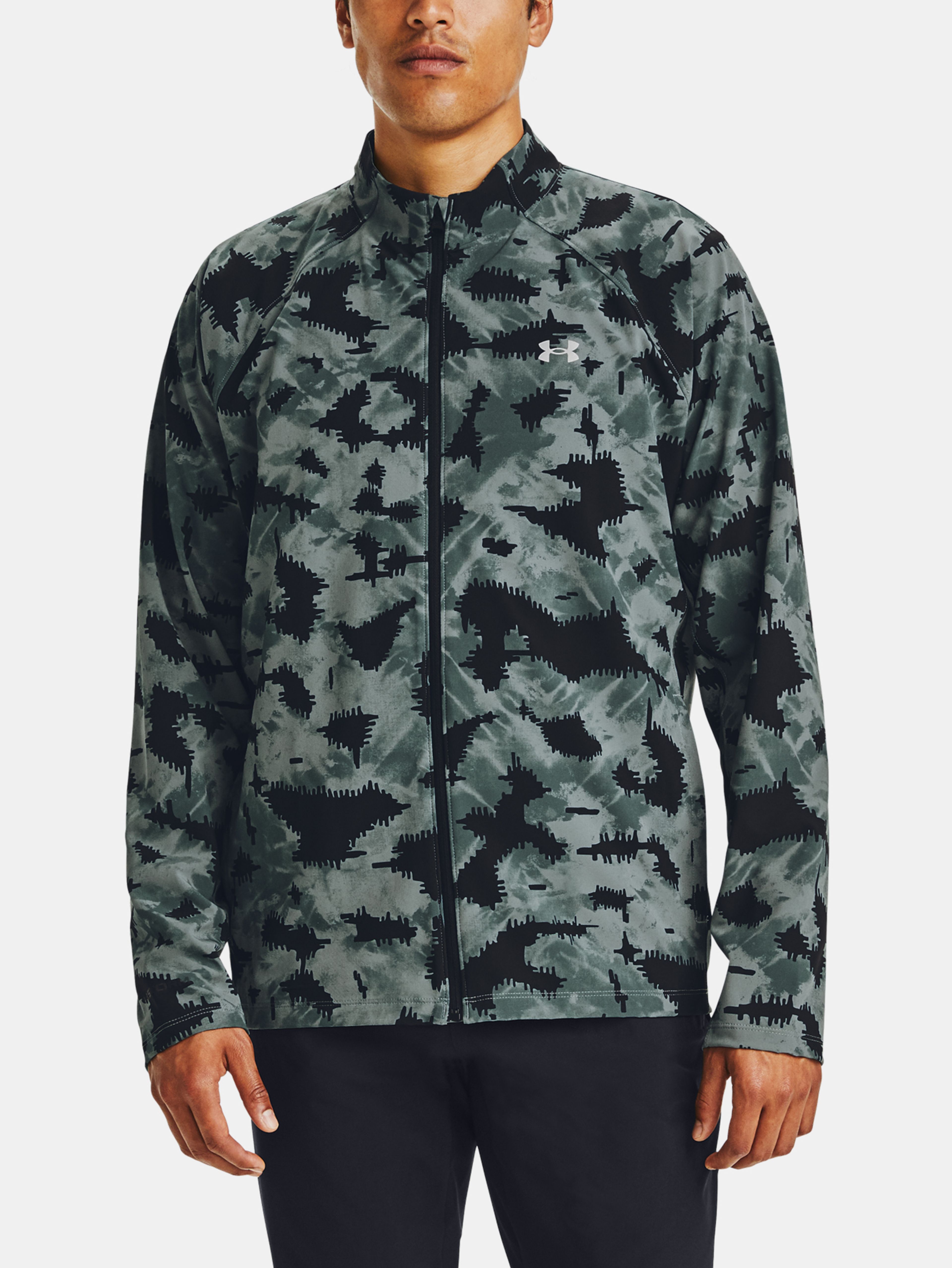 Férfi dzseki Under Armour Launch3.0 STORM Print Jkt