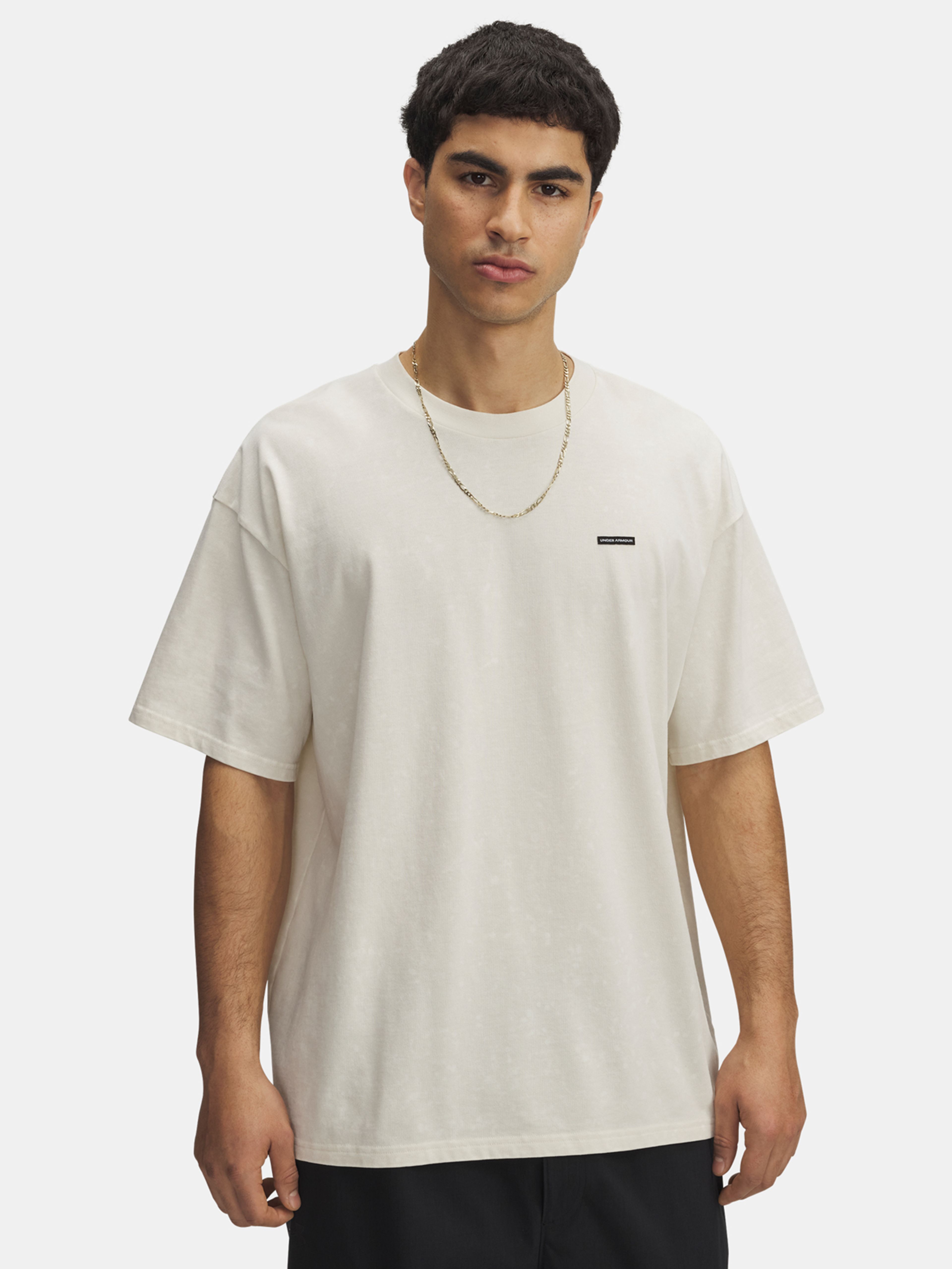 Férfi póló Under Armour UA M HW OS LOGO WASH SS