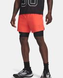 Pánské kraťasy Under Armour UA Vanish Elite 6in Short-GRY-Červená - 004