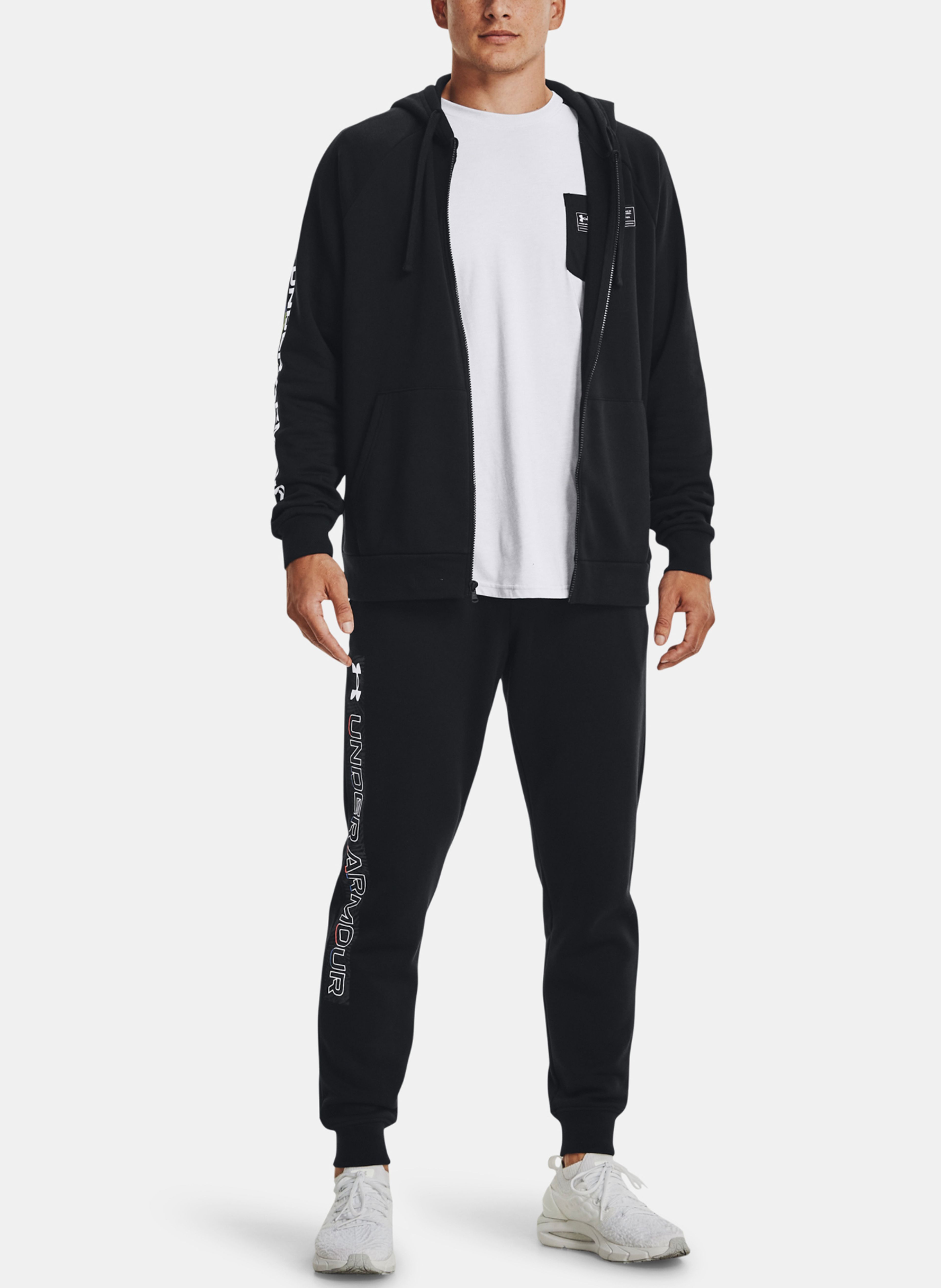 Pánske tepláky Under Armour UA RIVAL FLC GRAPHIC JOGGER - 006