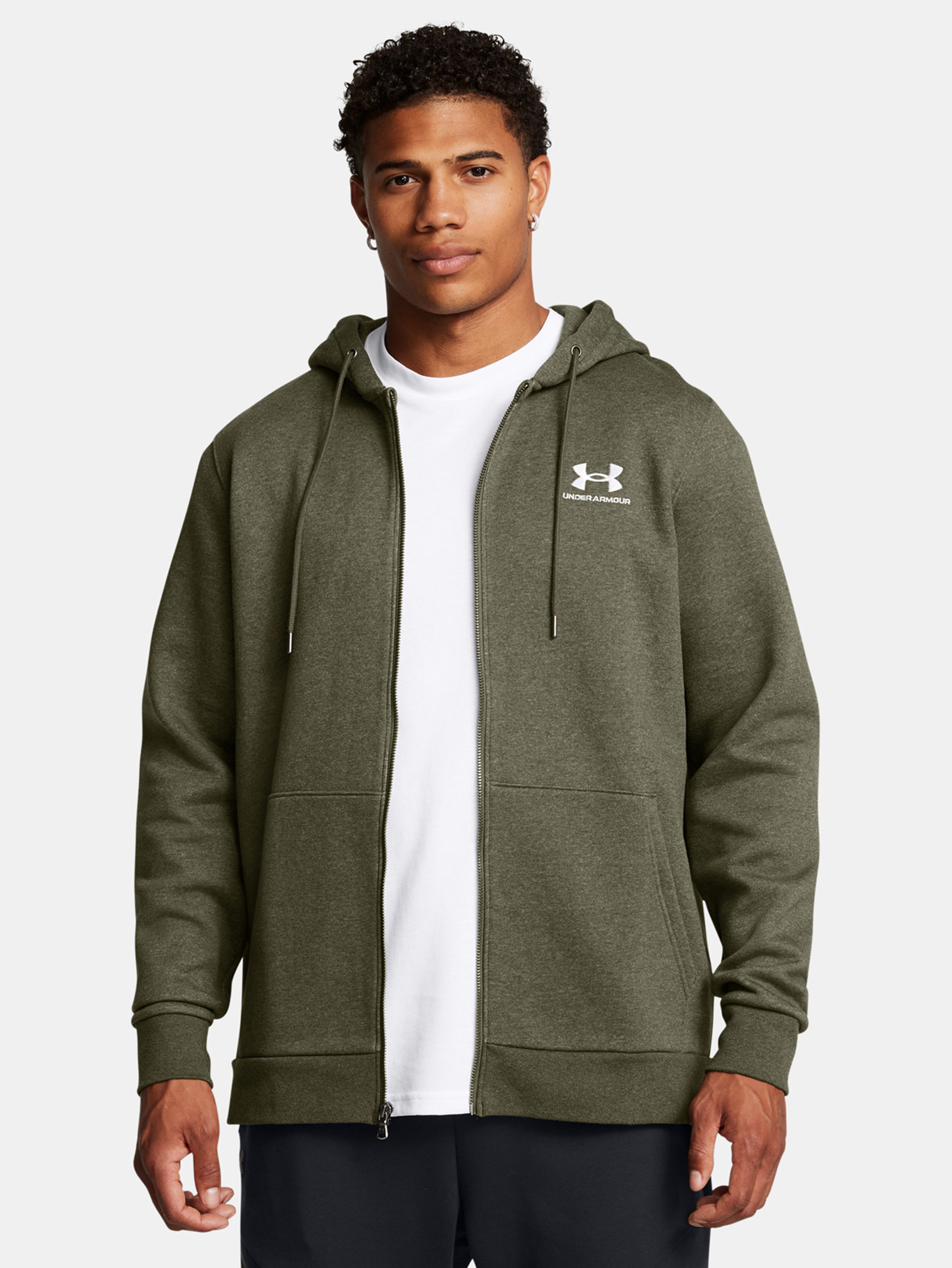 Férfi felső Under Armour UA Icon Fleece FZ Hood-GRN
