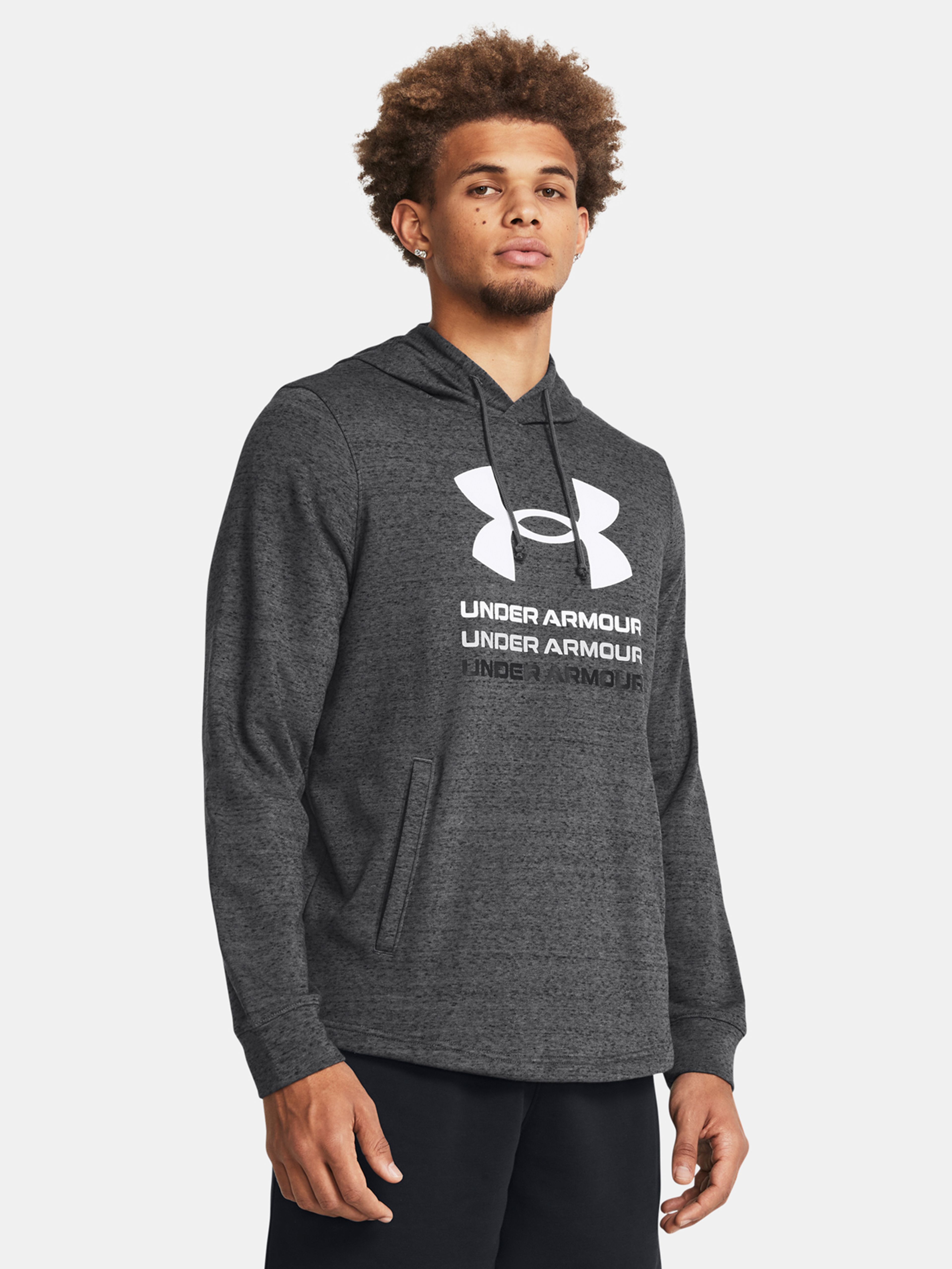 Férfi felső Under Armour UA Rival Terry Graphic Hood