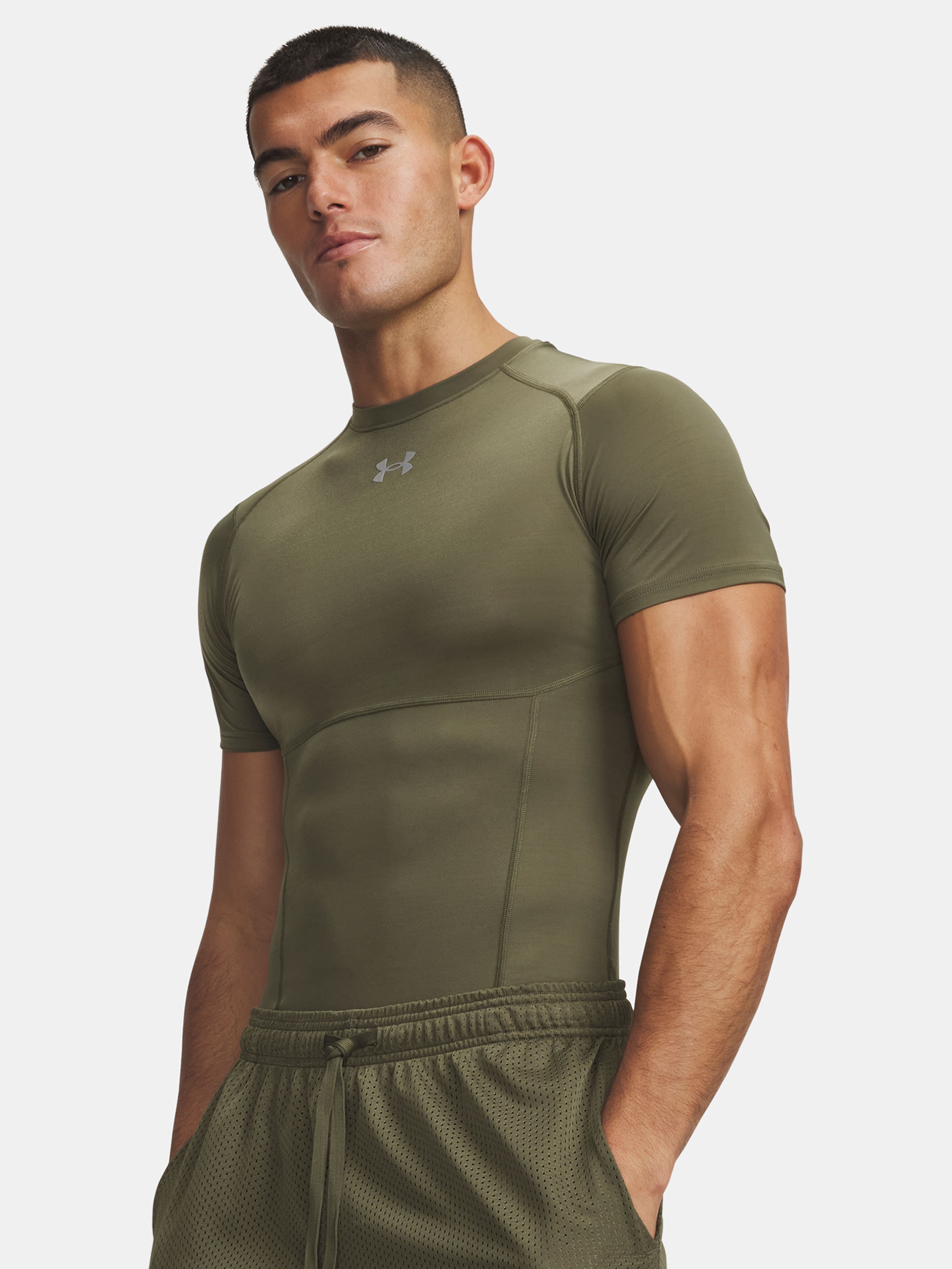 Pánske tričko Under Armour UA HG Elite Comp SS - 001