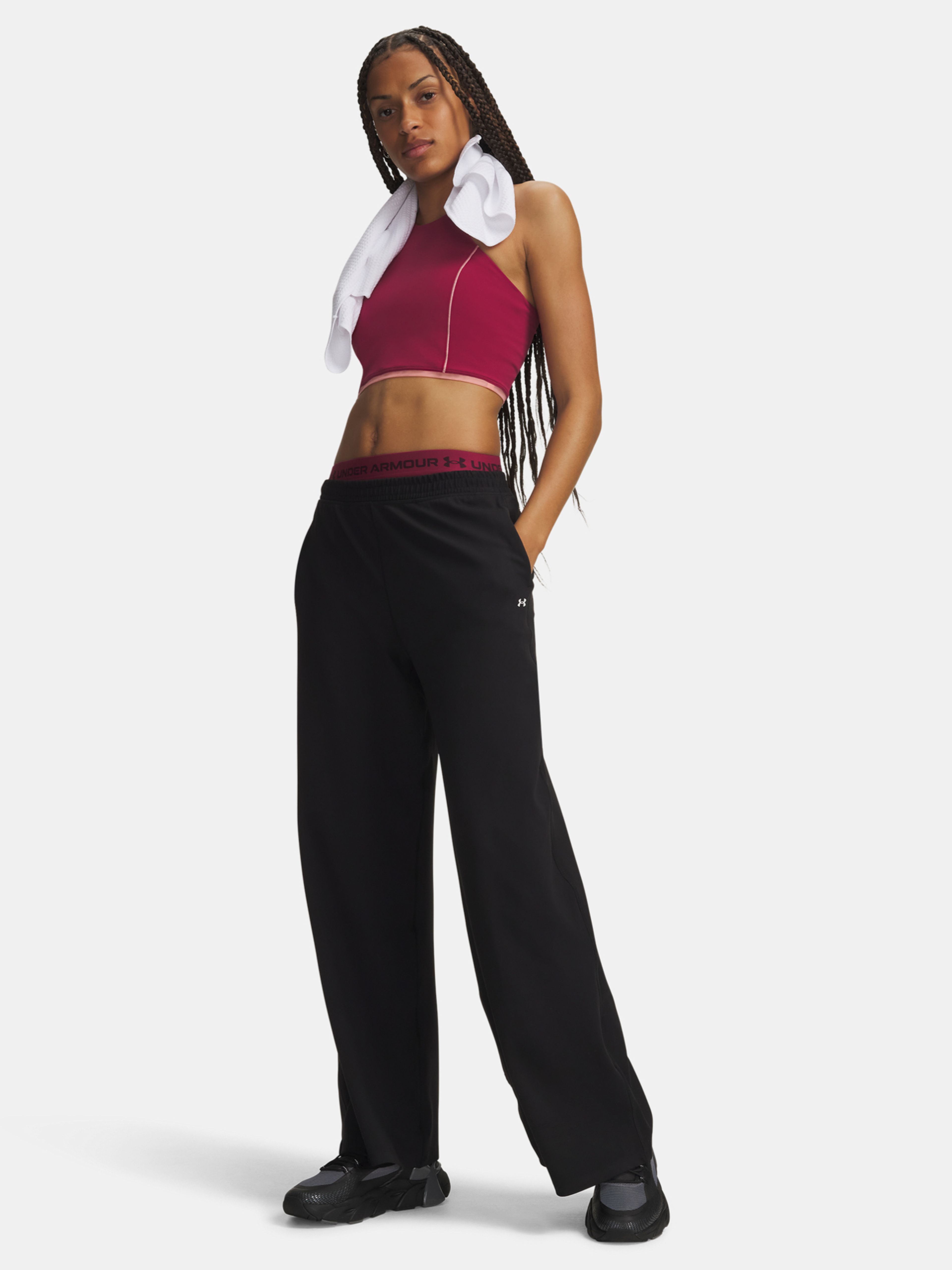 Sieviešu sporta bikses Under Armour Motion Wide Leg Pant - 004