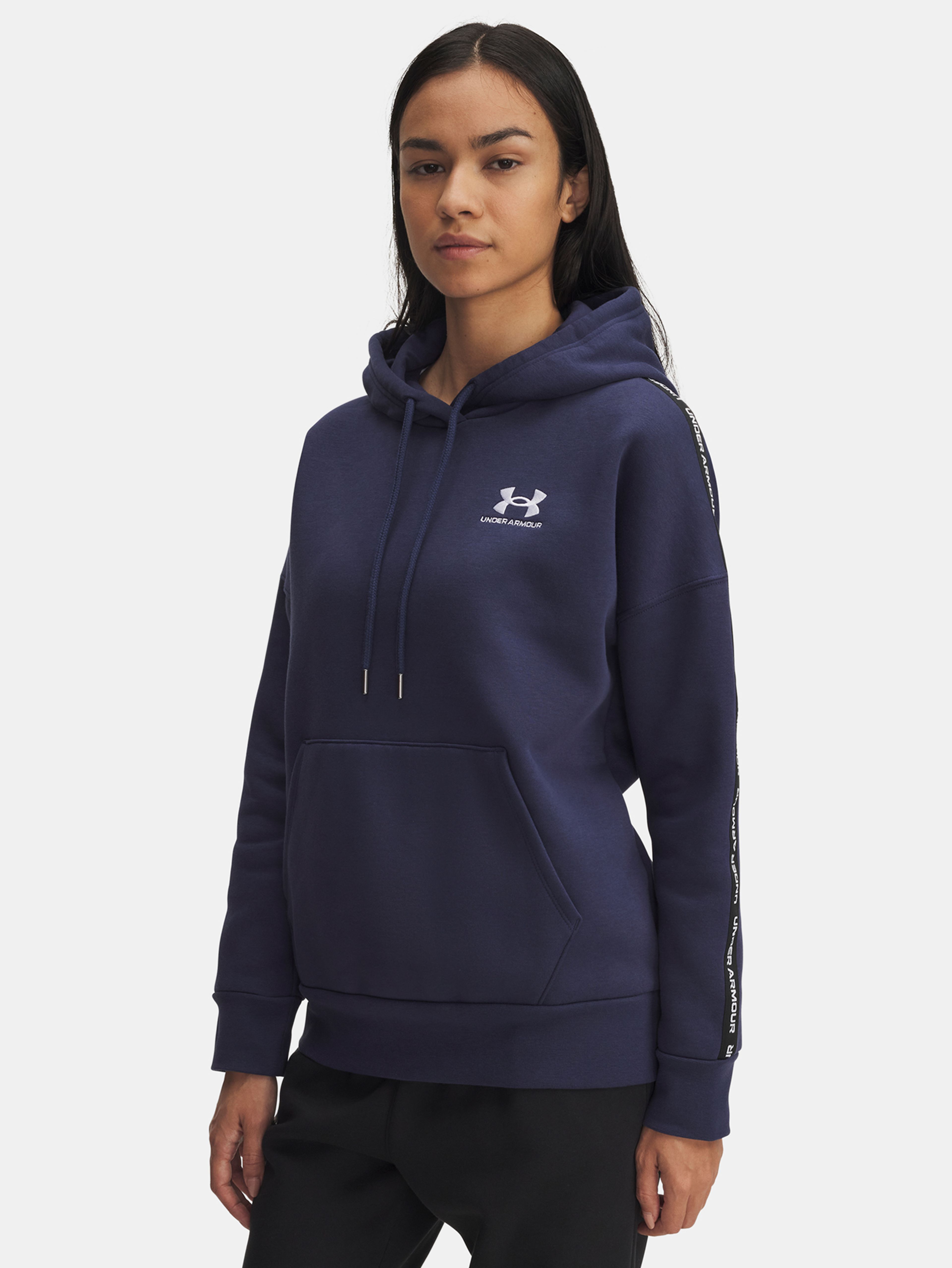 Moteriškas bliuzonas Under Armour Icon Fleece Taped Hdy-BLU