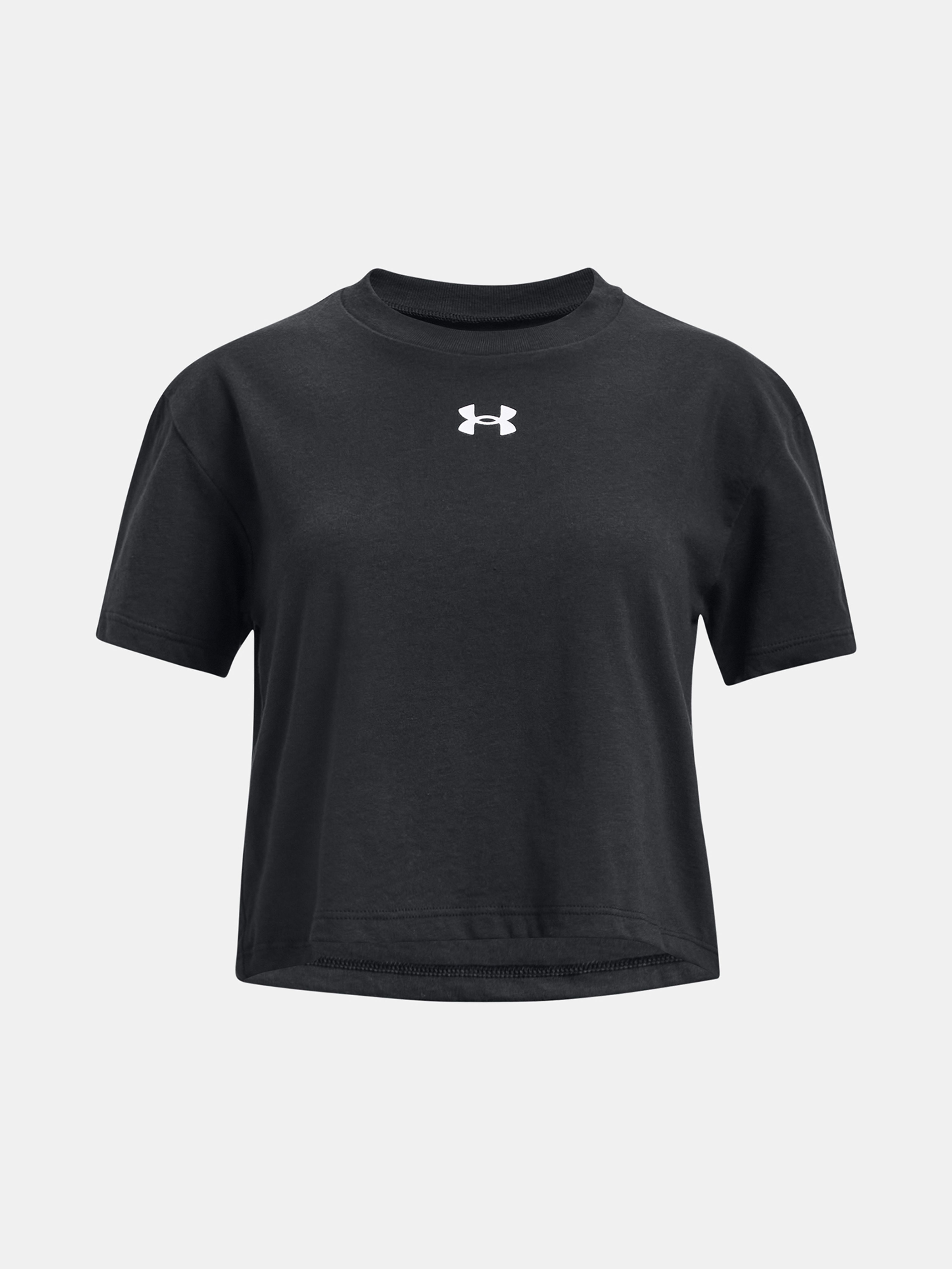 Dívčí tričko Under Armour UA CROP SPORTSTYLE LOGO SS