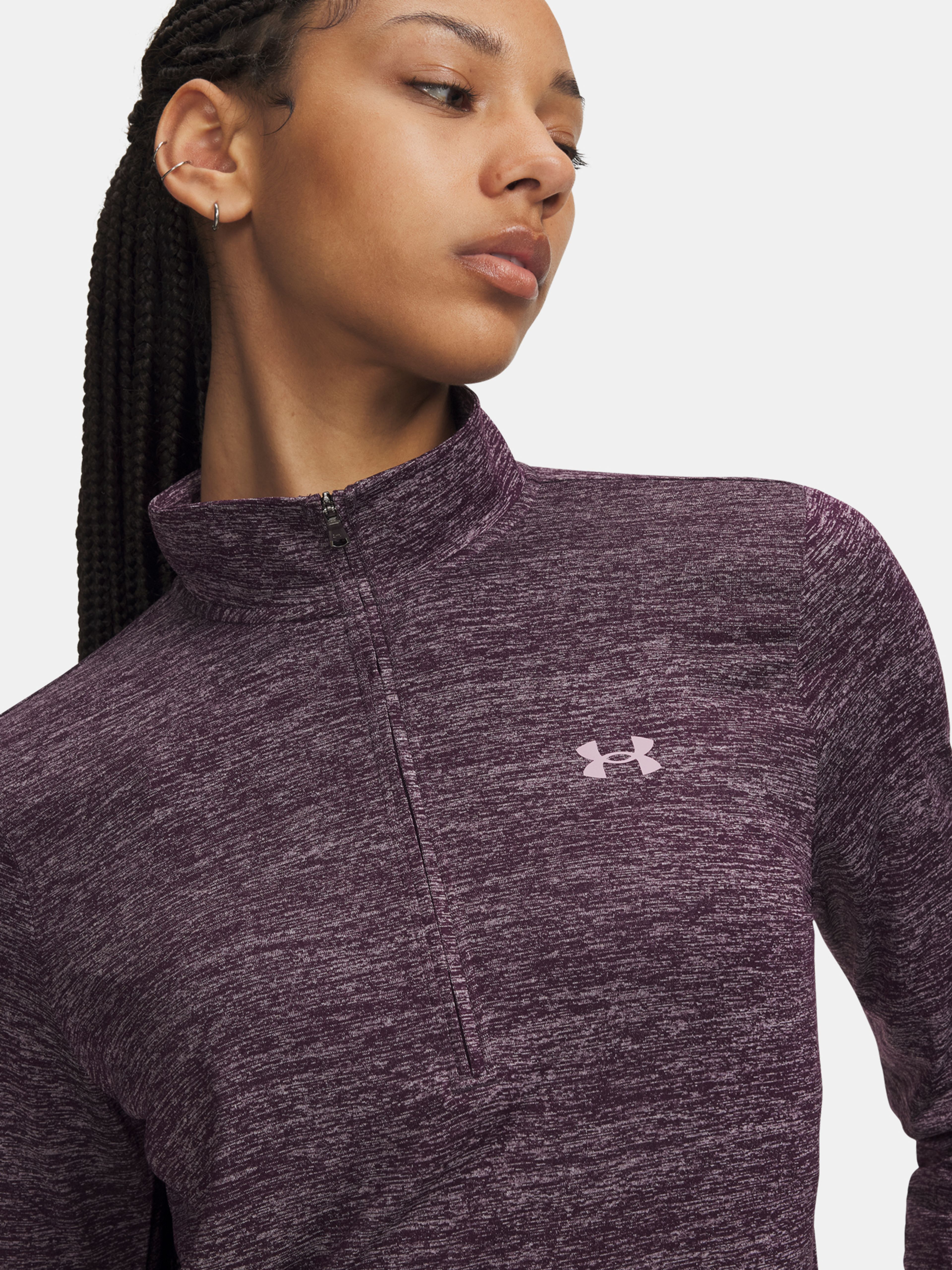 Női póló Under Armour Tech 1/2 Zip- Twist - 003