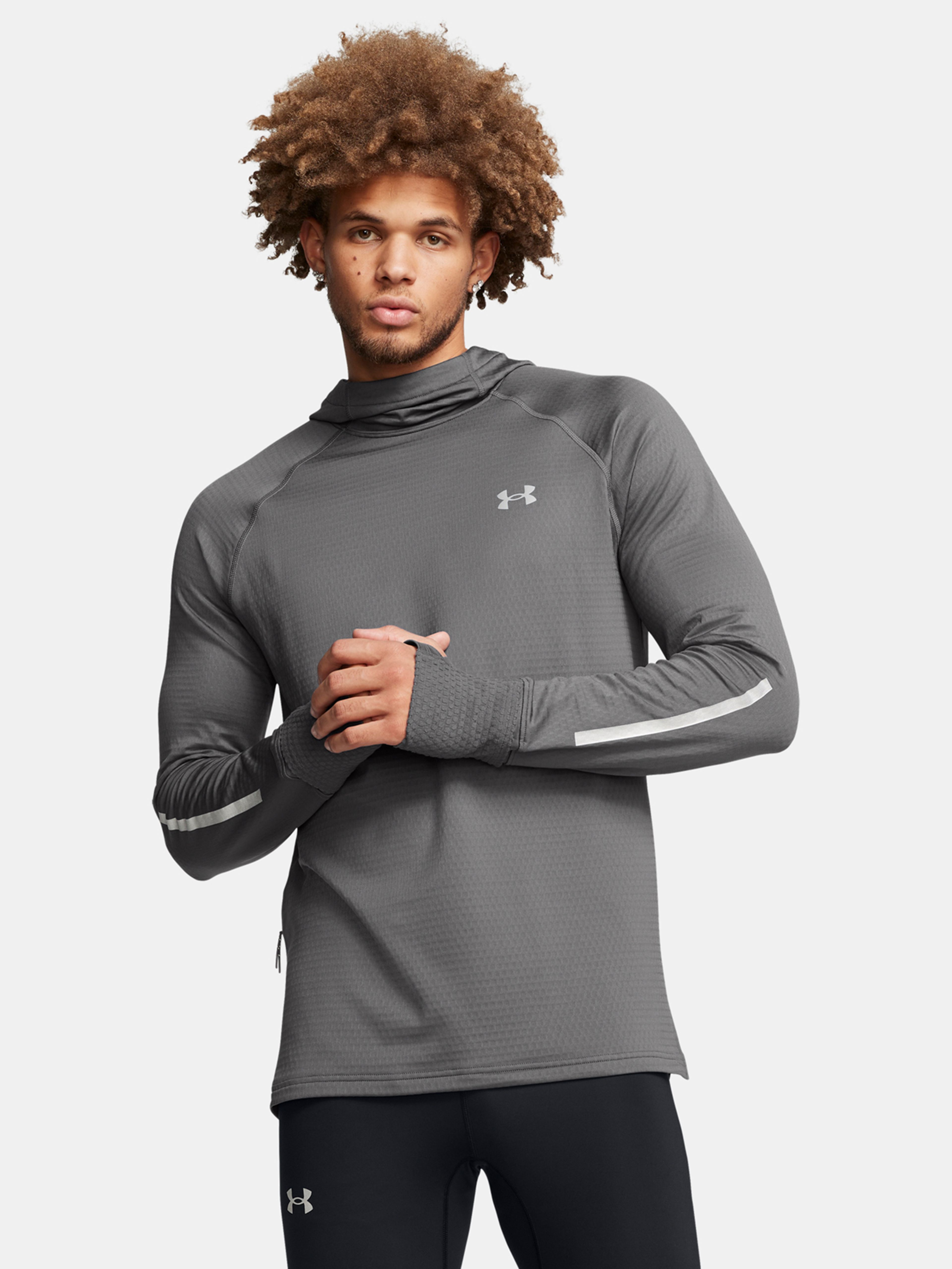 Férfi felső Under Armour UA LAUNCH ELITE CW HOODY-GRY