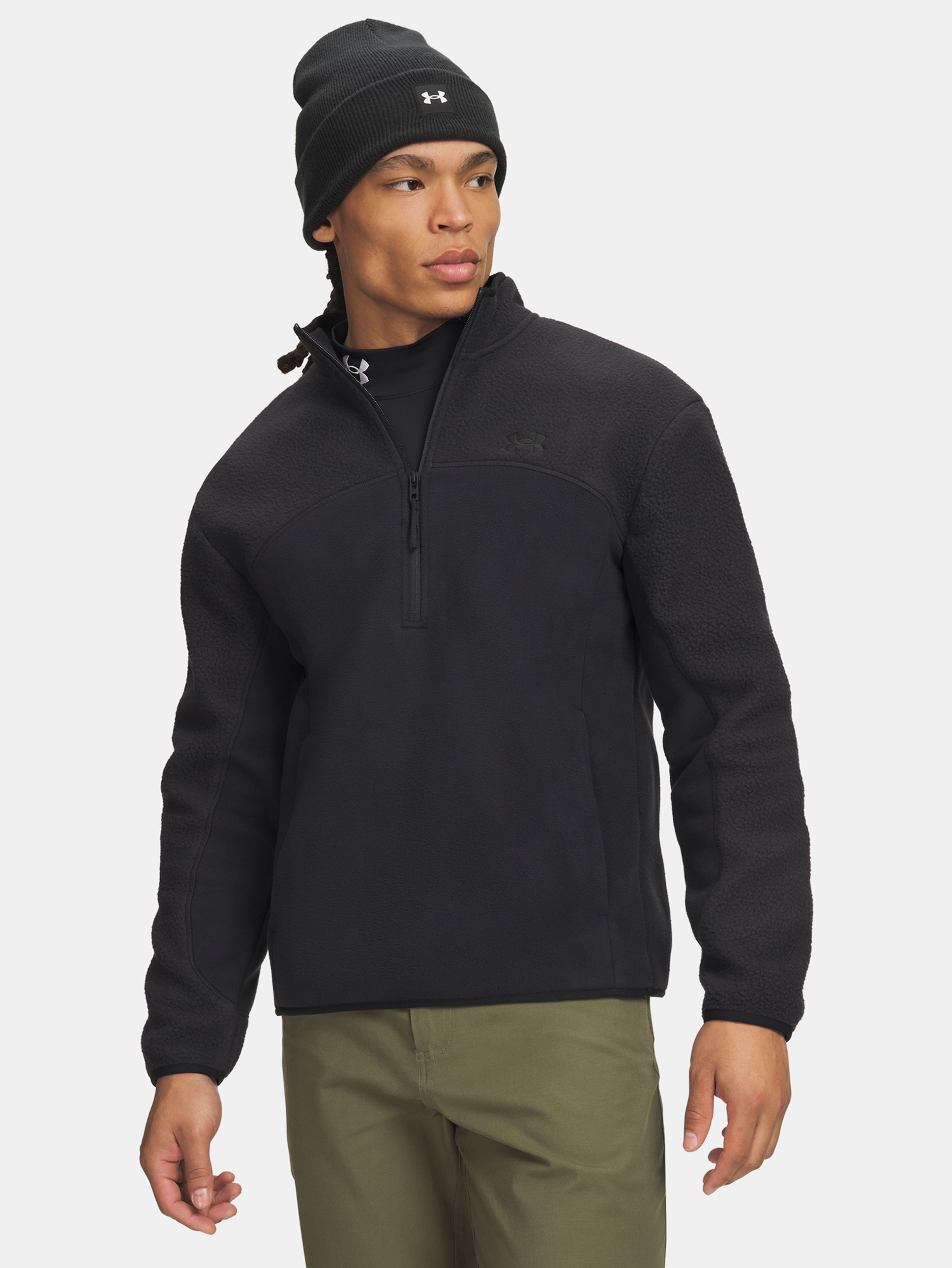 Férfi felső Under Armour M CGI Basecamp HZ Fleece - 001