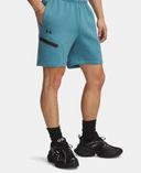 Pánske kraťasy Under Armour UA Unstoppable Flc Shorts-WHT-Modrá - 004