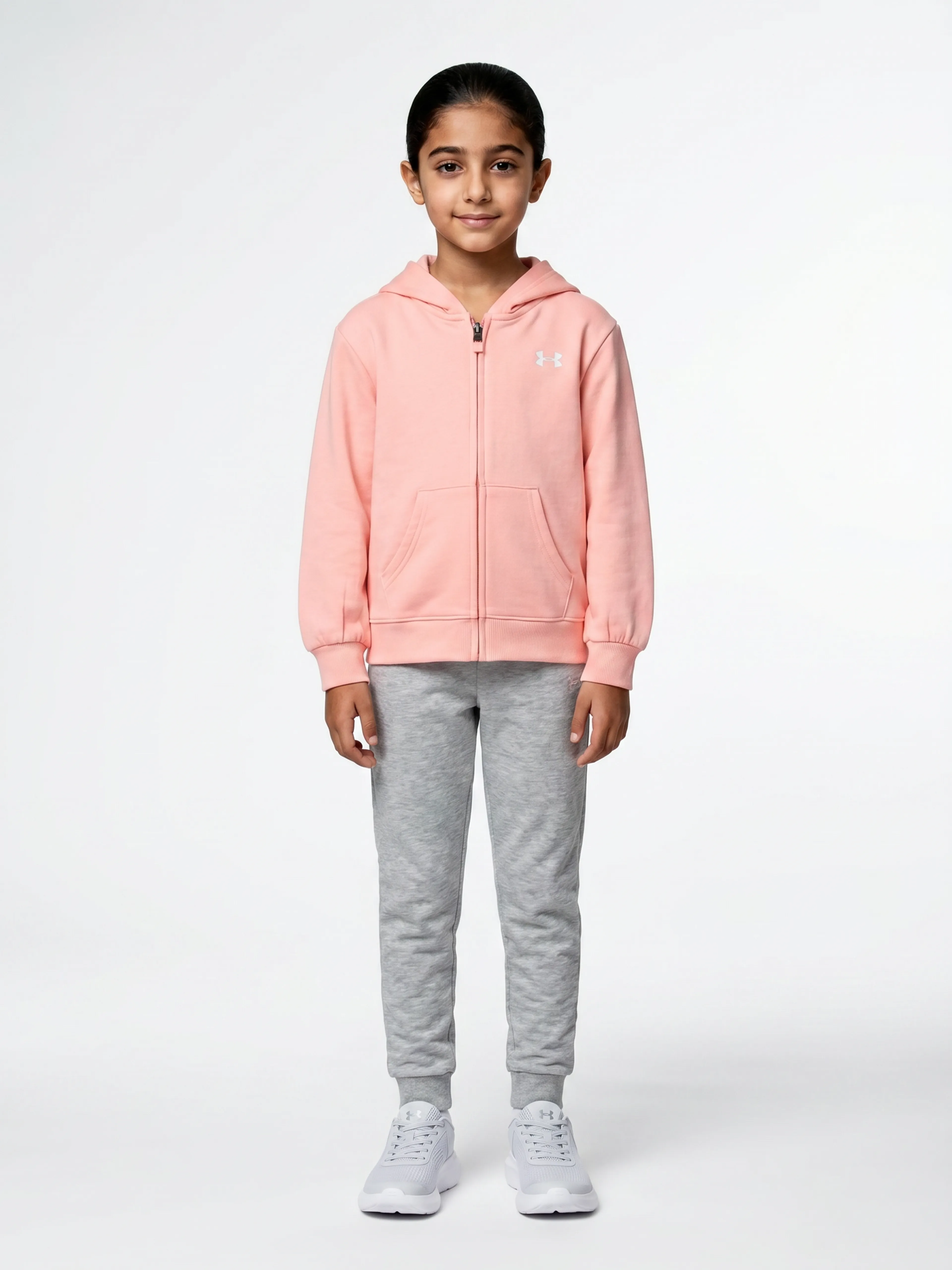 Mergaičių rinkinys Under Armour UA CHEST LOGO HOODY SET - 001