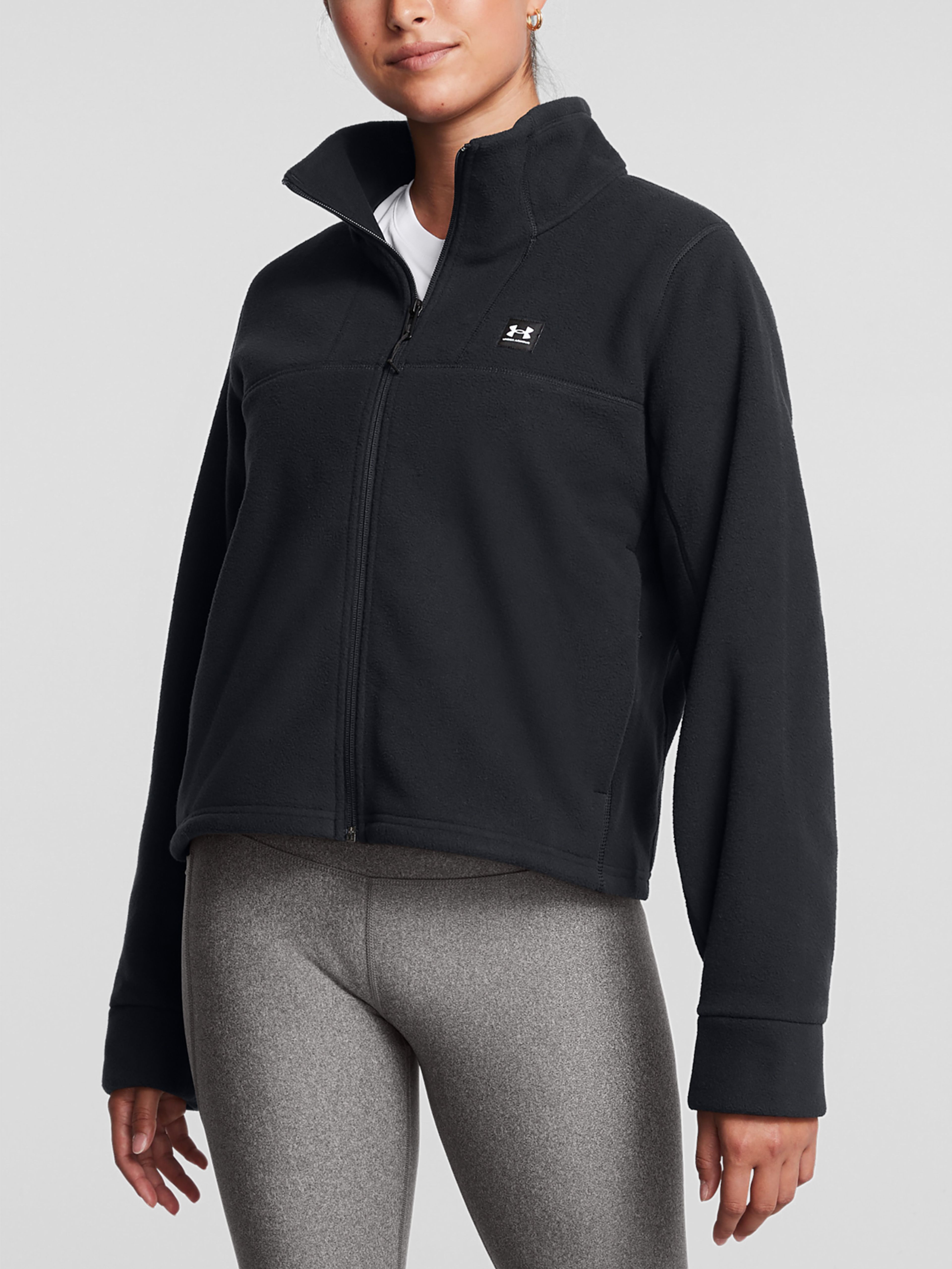 Női felső Under Armour UA W Expanse Fleece FZ-BLK