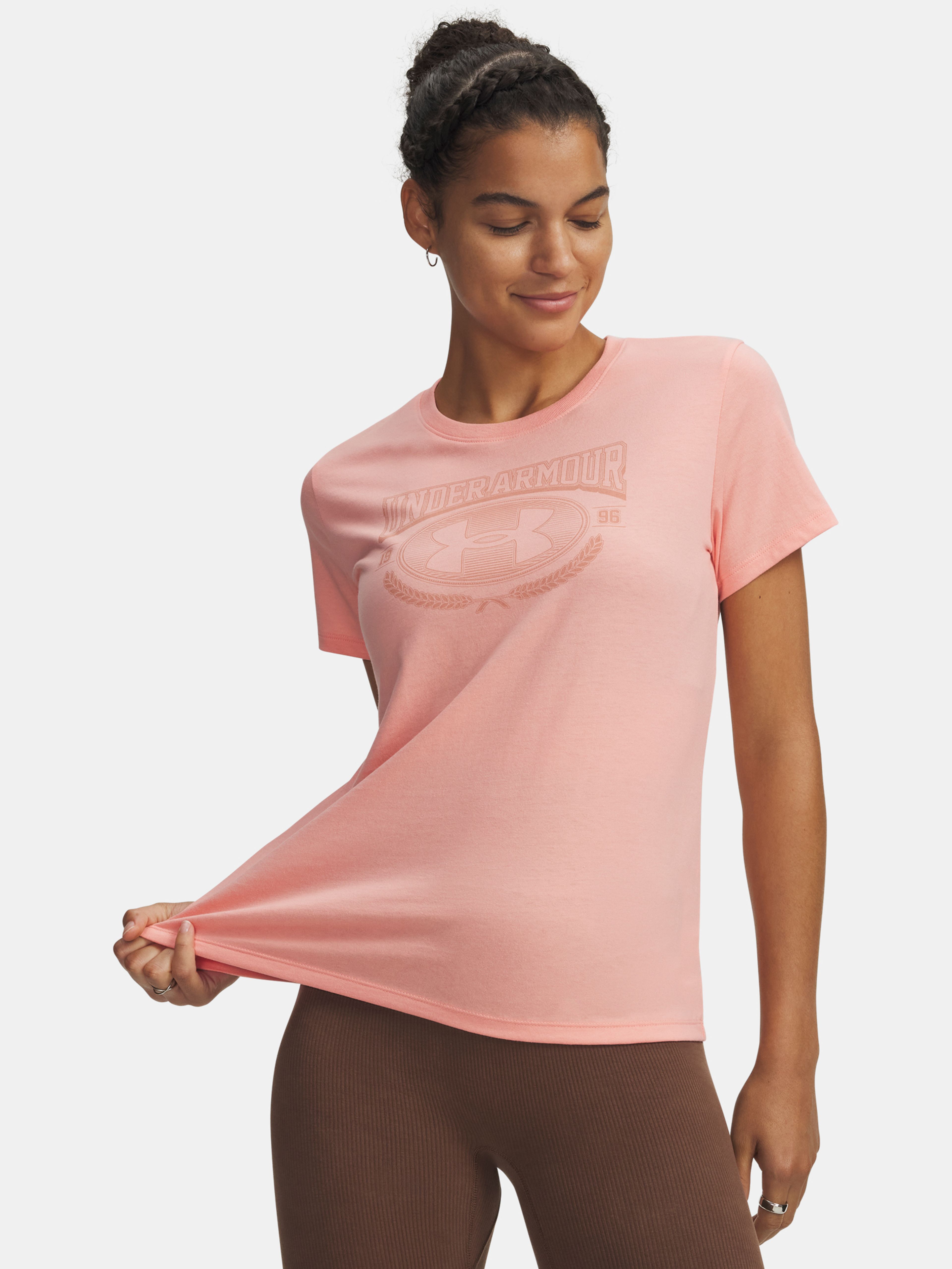 Női póló Under Armour UA W VARSITY SS-PNK