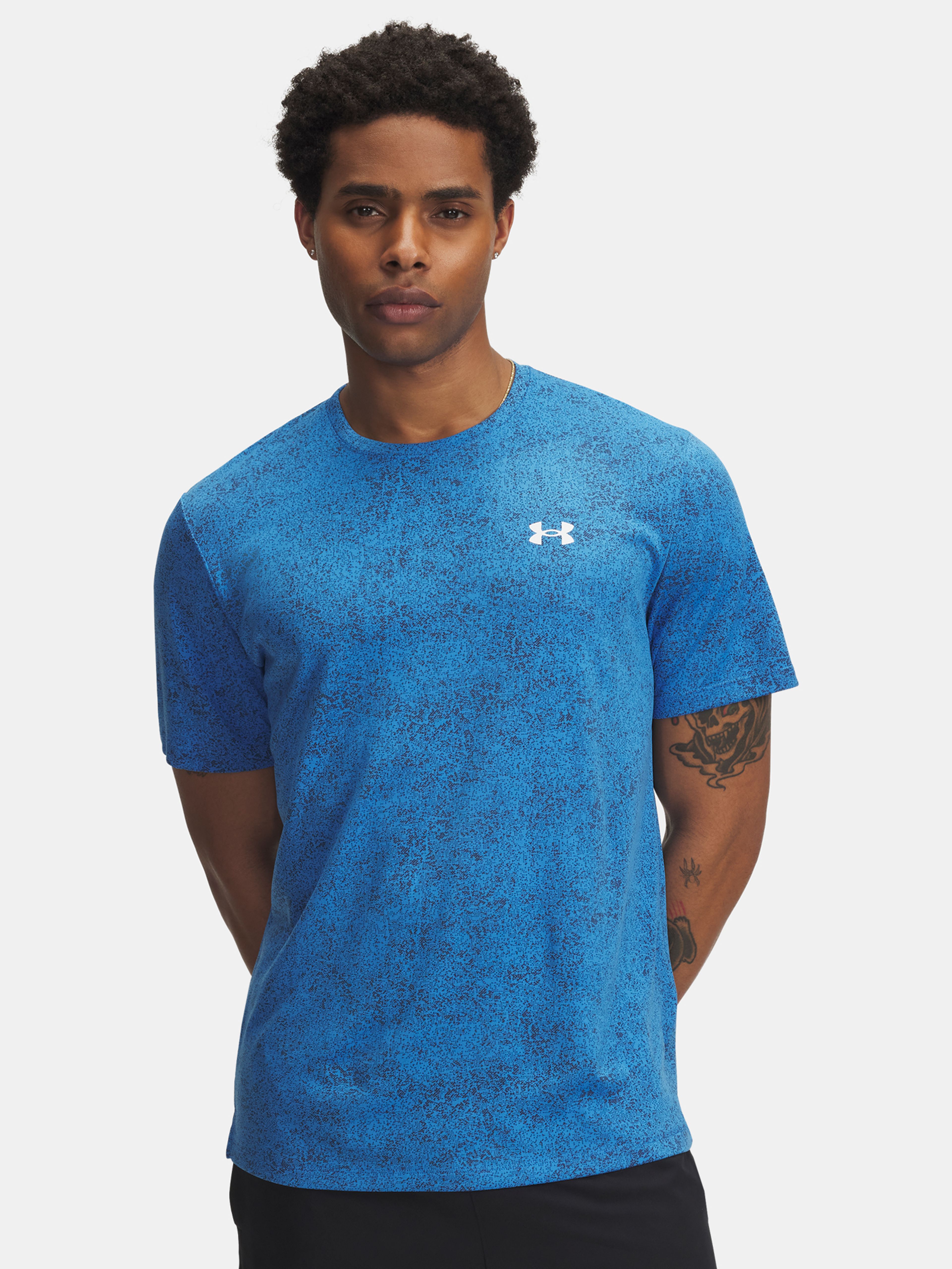 Férfi póló Under Armour UA Tech Tee Pixelate-BLU