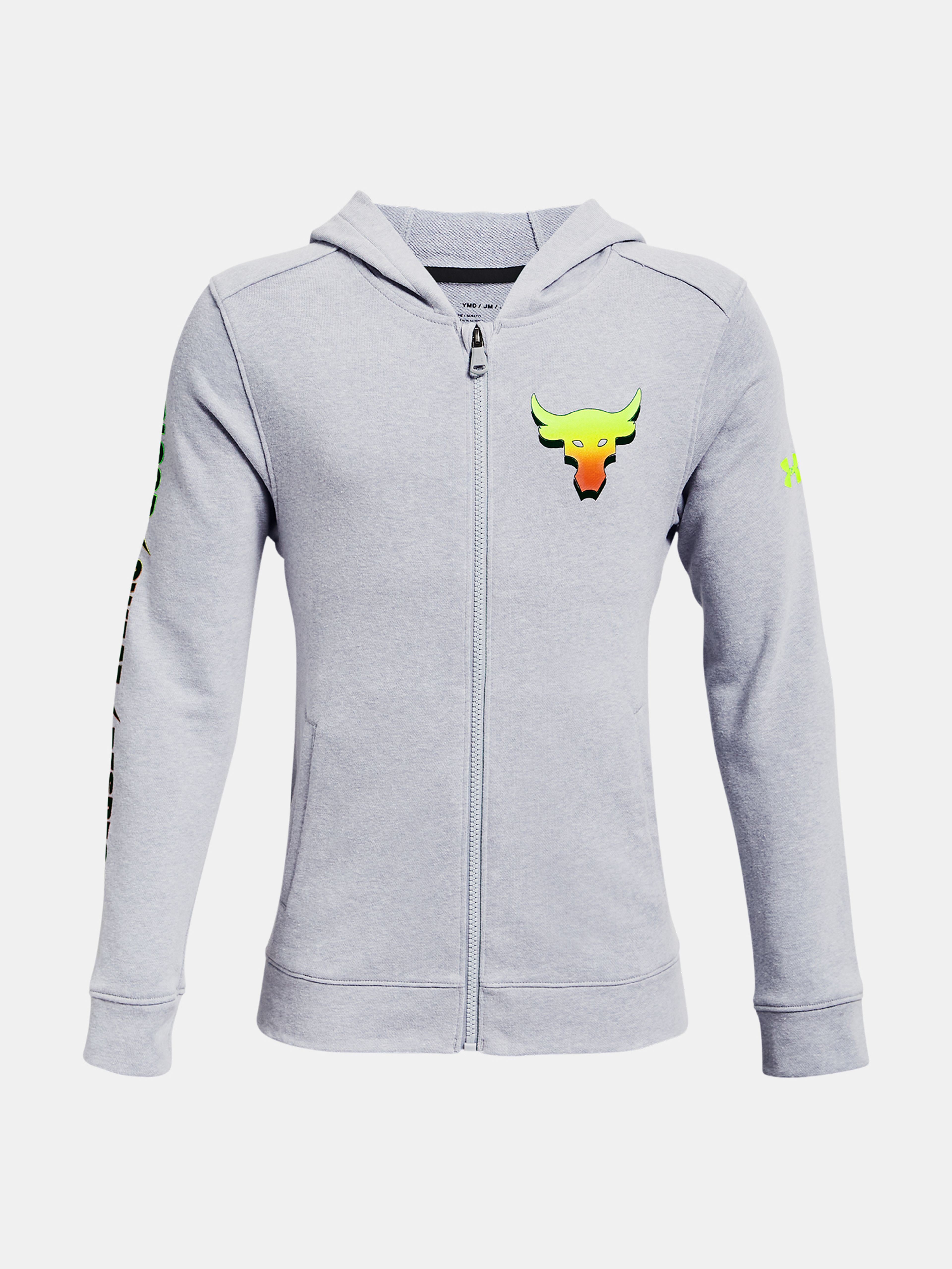 Deški pulover Under Armour UA Project Rock Terry FZ-GRY