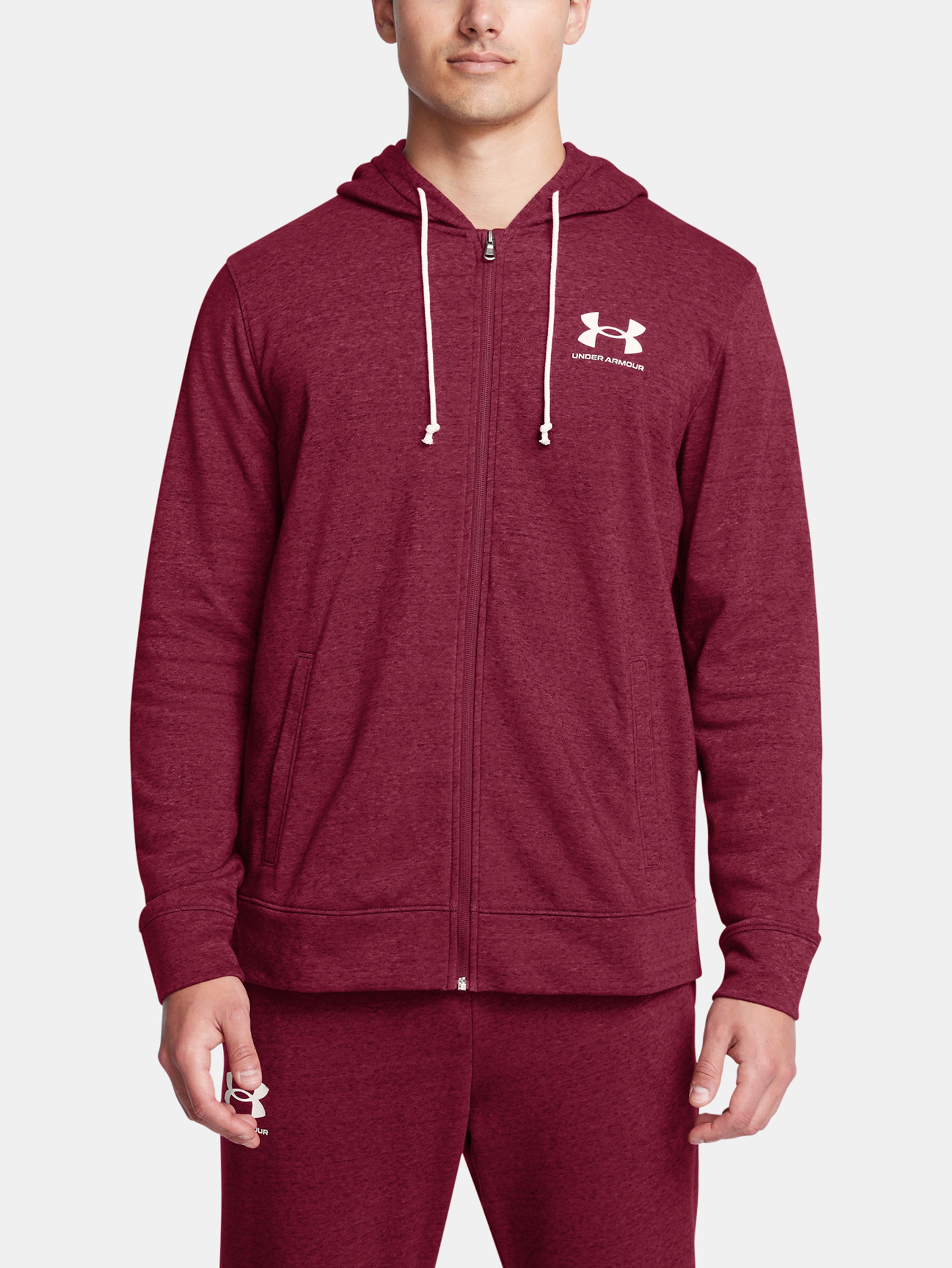 Pánská mikina Under Armour UA Rival Terry LC FZ-RED