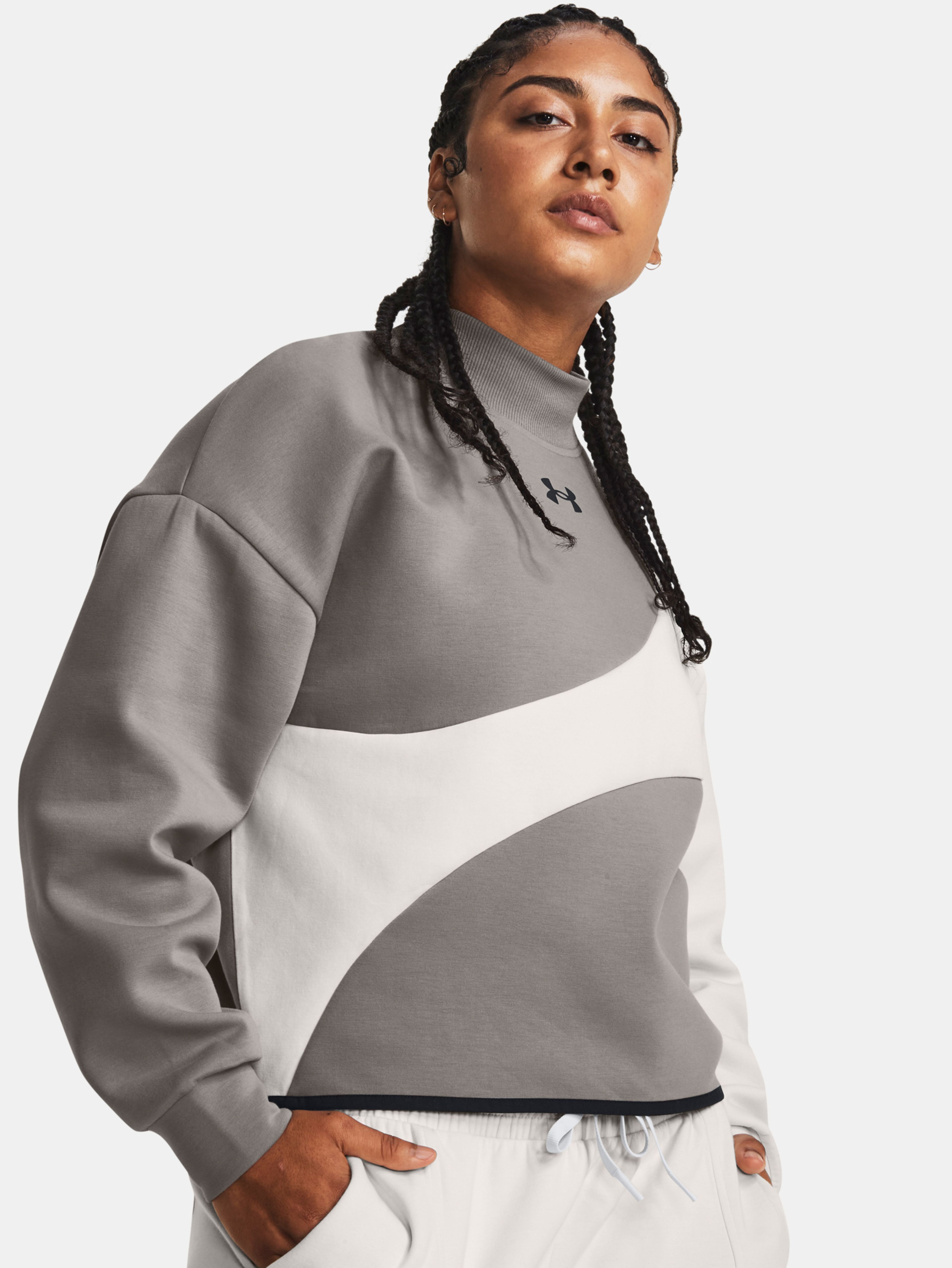 Női felső Under Armour Unstoppable Flc Crop Crew