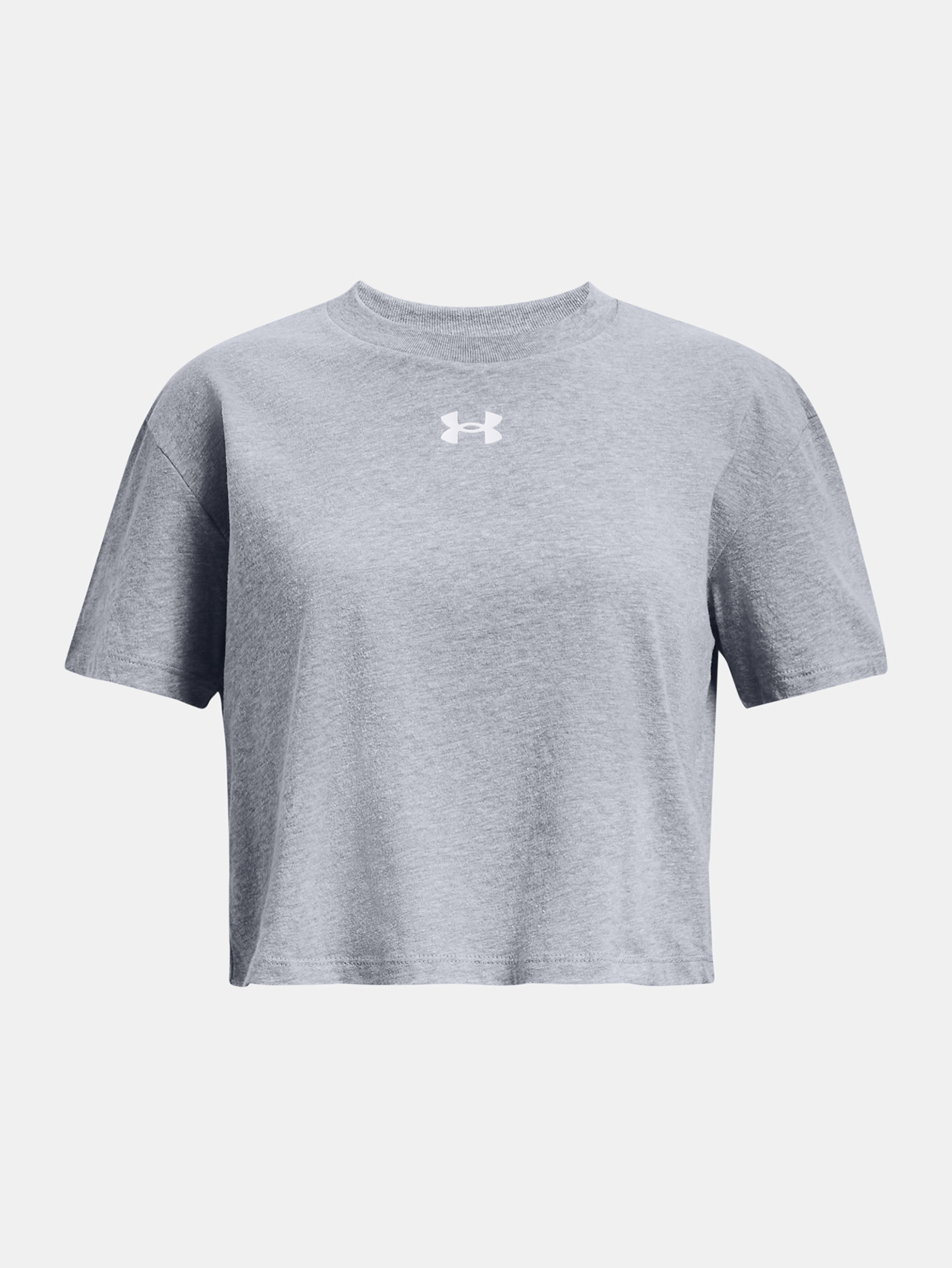 Dievčenské tričko Under Armour UA CROP SPORTSTYLE LOGO SS