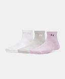 Női zokni Under Armour Women's Vanish 3pk Qtr-Rózsaszínű - 003
