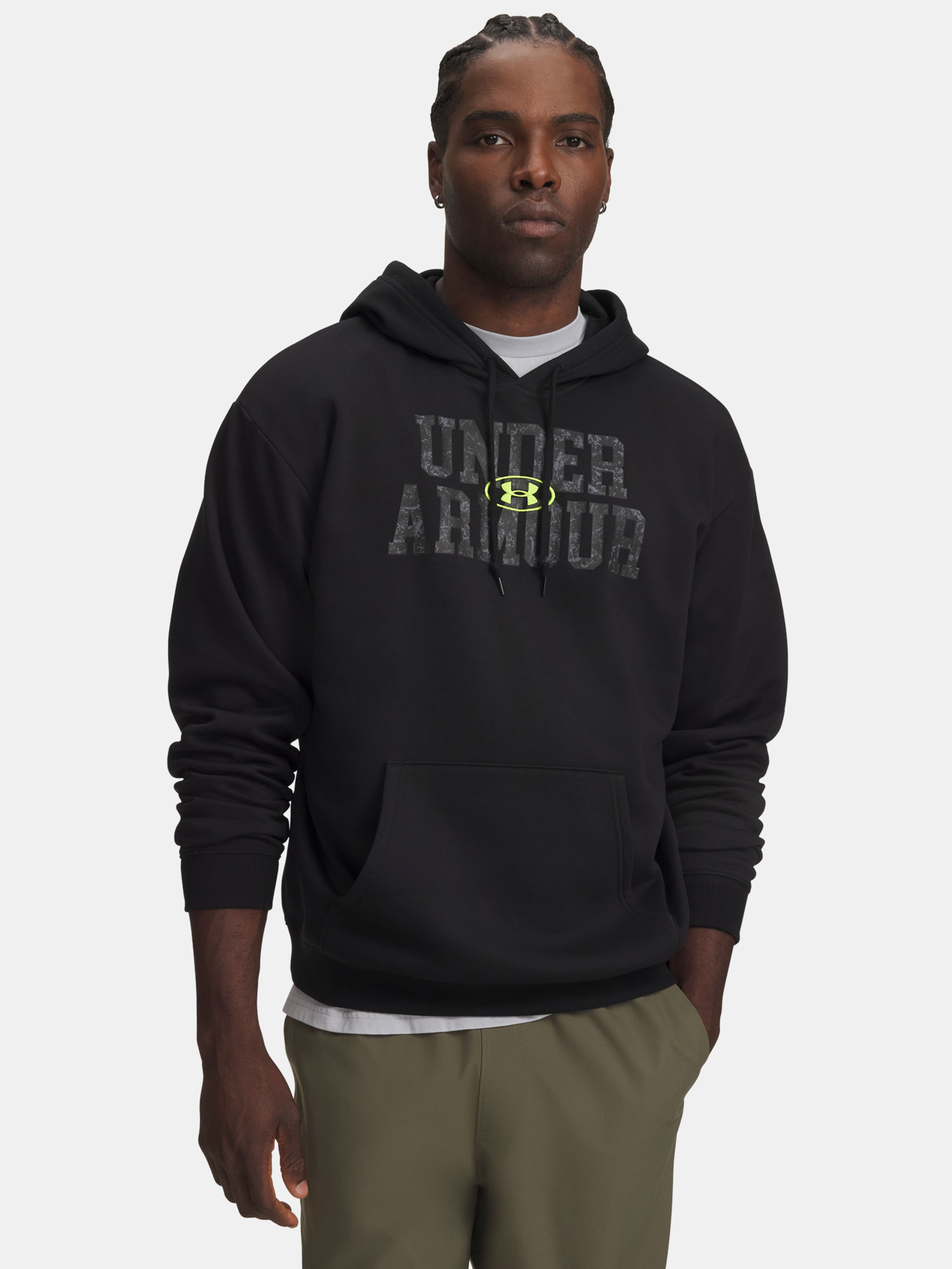 Pánská mikina Under Armour UA Rival Flc Camo Fill Hdy - 001