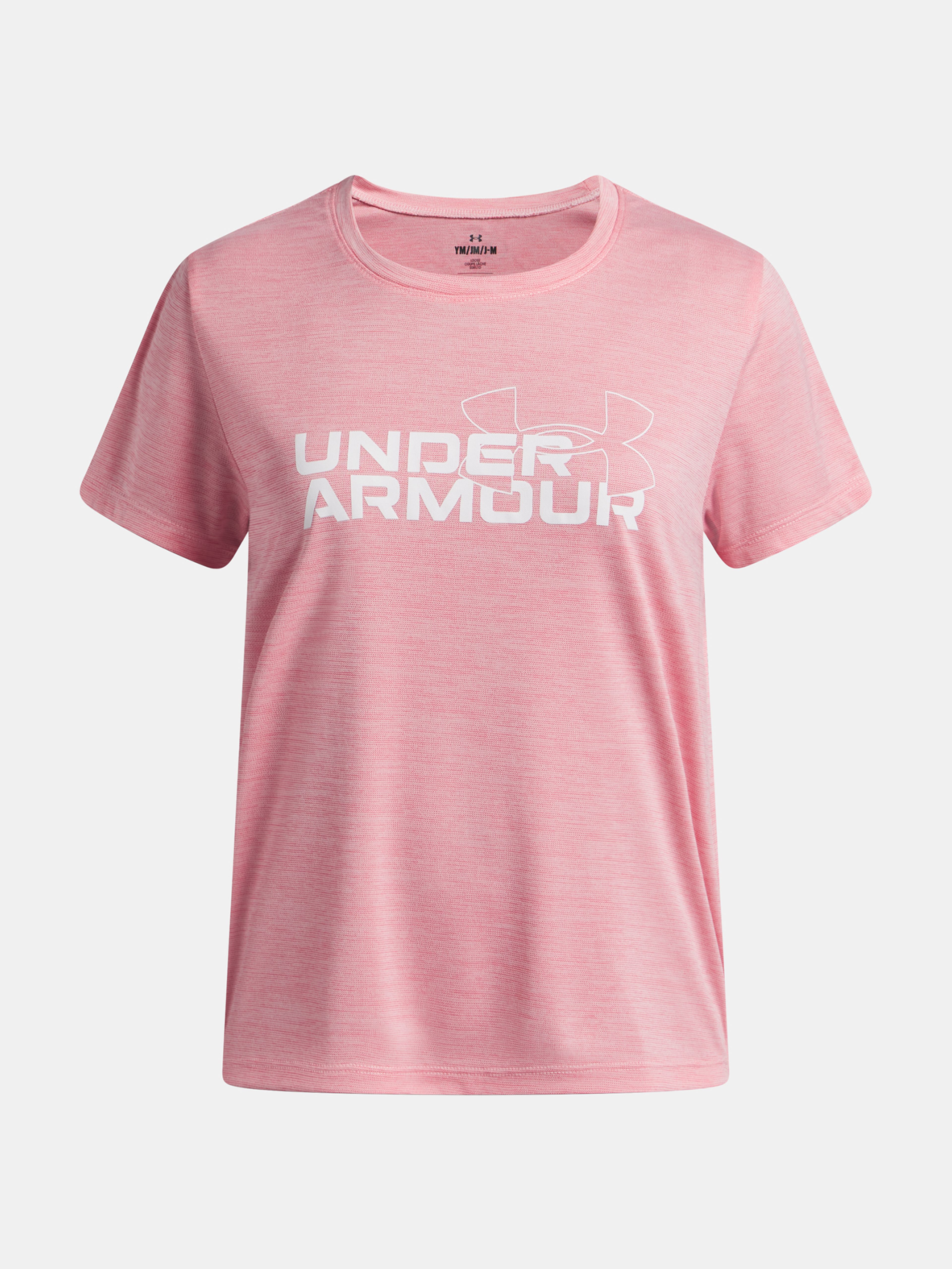 Dekliška majica Under Armour UA TECH TWIST WDMK LOGO SS-PNK