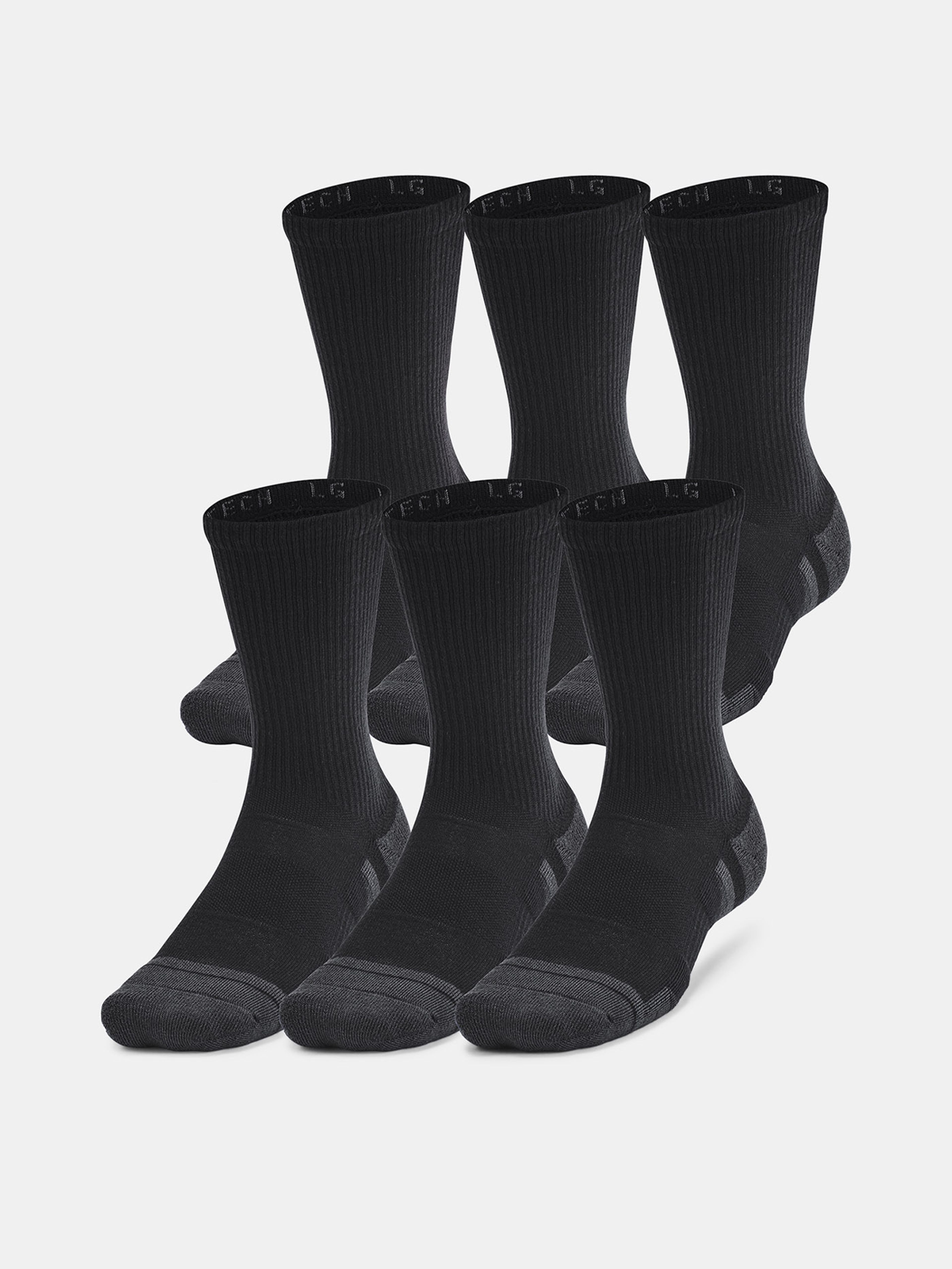 Unisex ponožky Under Armour Unisex UA Perf Tech 6pk Crew