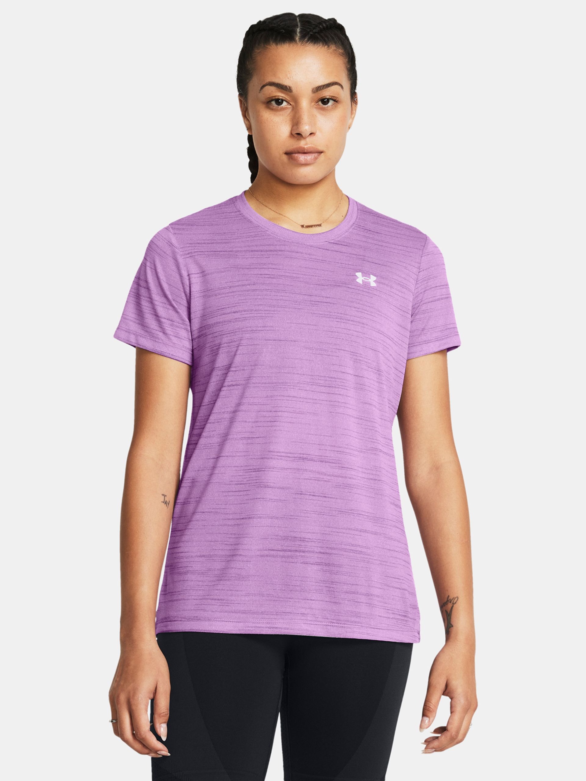 Ženska majica Under Armour Tech Tiger SSC-PPL - 001