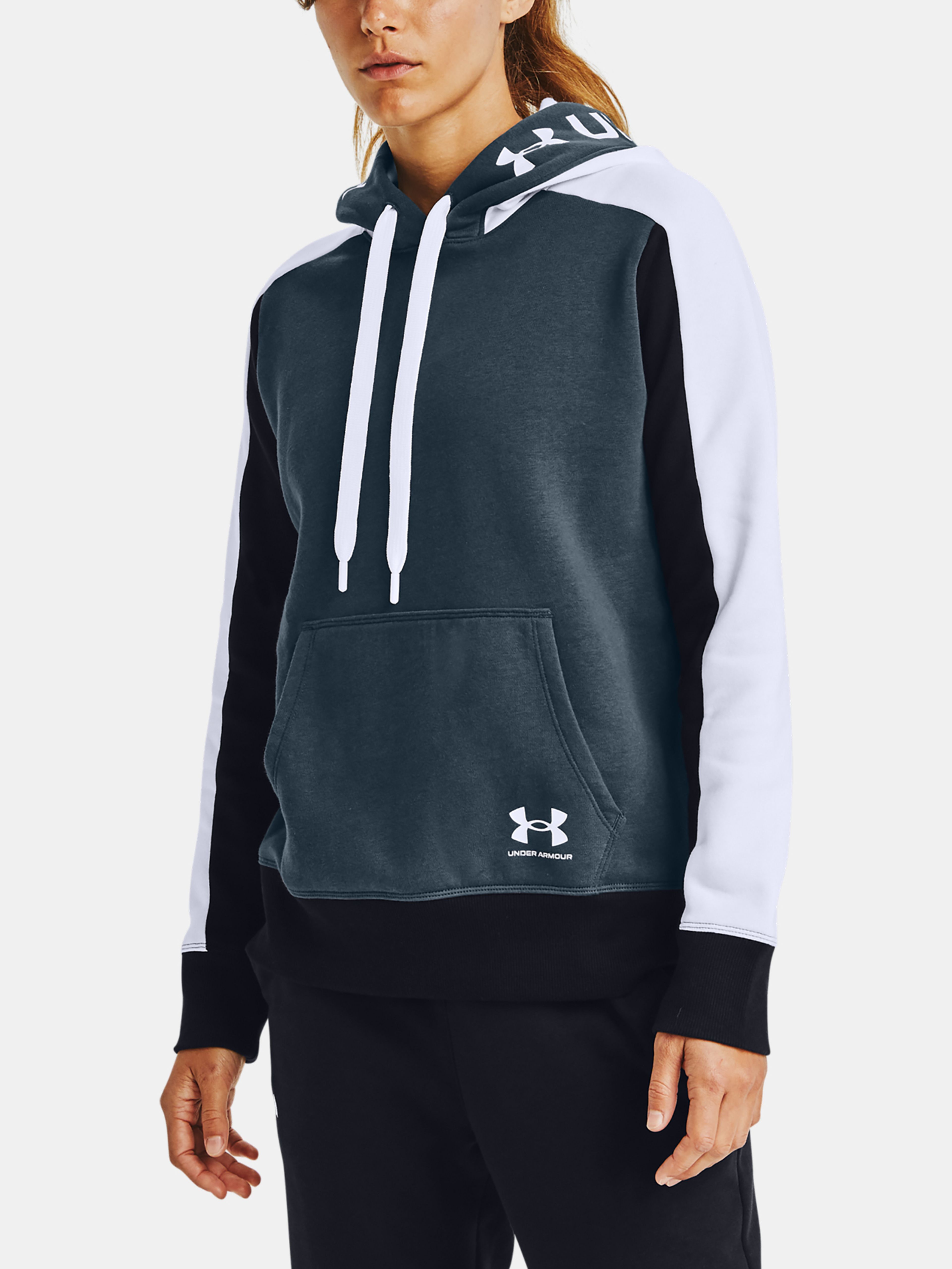 Dámska mikina Under Armour Rival Flece Grphic CB Hoodie