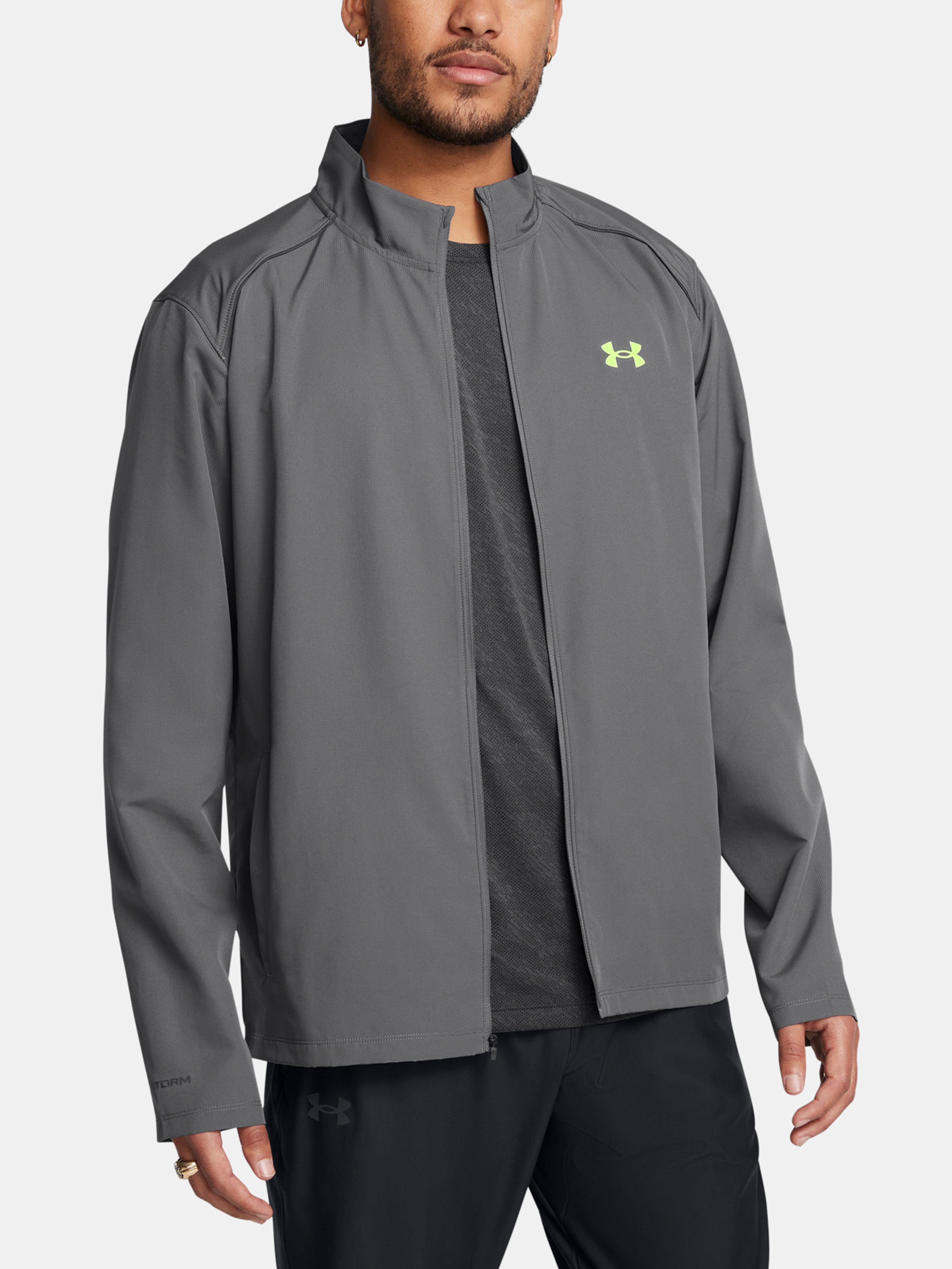 Pánská bunda Under Armour UA Launch Jacket-GRY