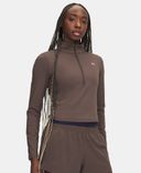 Sieviešu t-krekls Under Armour Motion 1/2 Zip-Brūna - 002