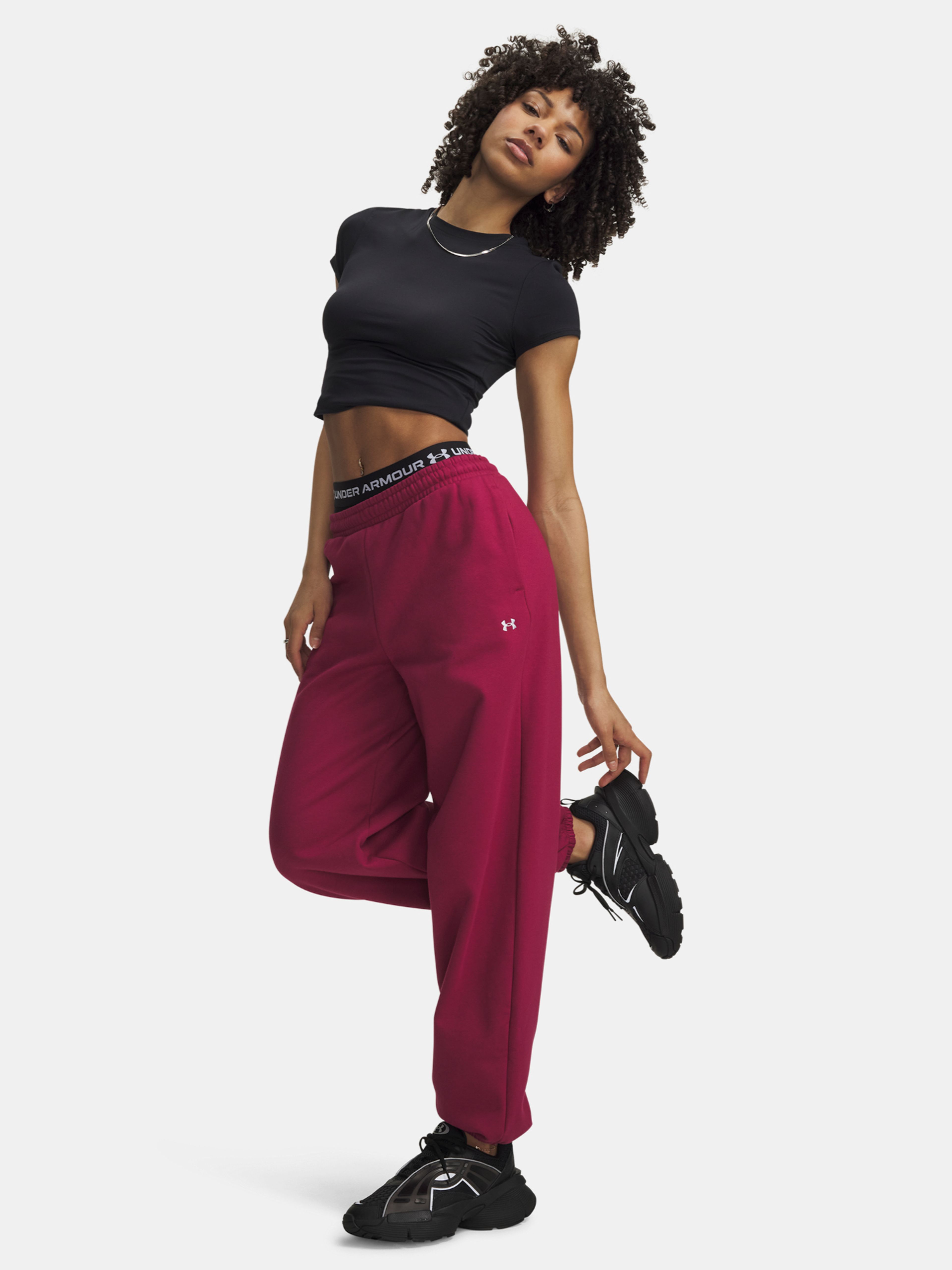 Naiste spordipüksid Under Armour Icon Flc Gym Pant - 003