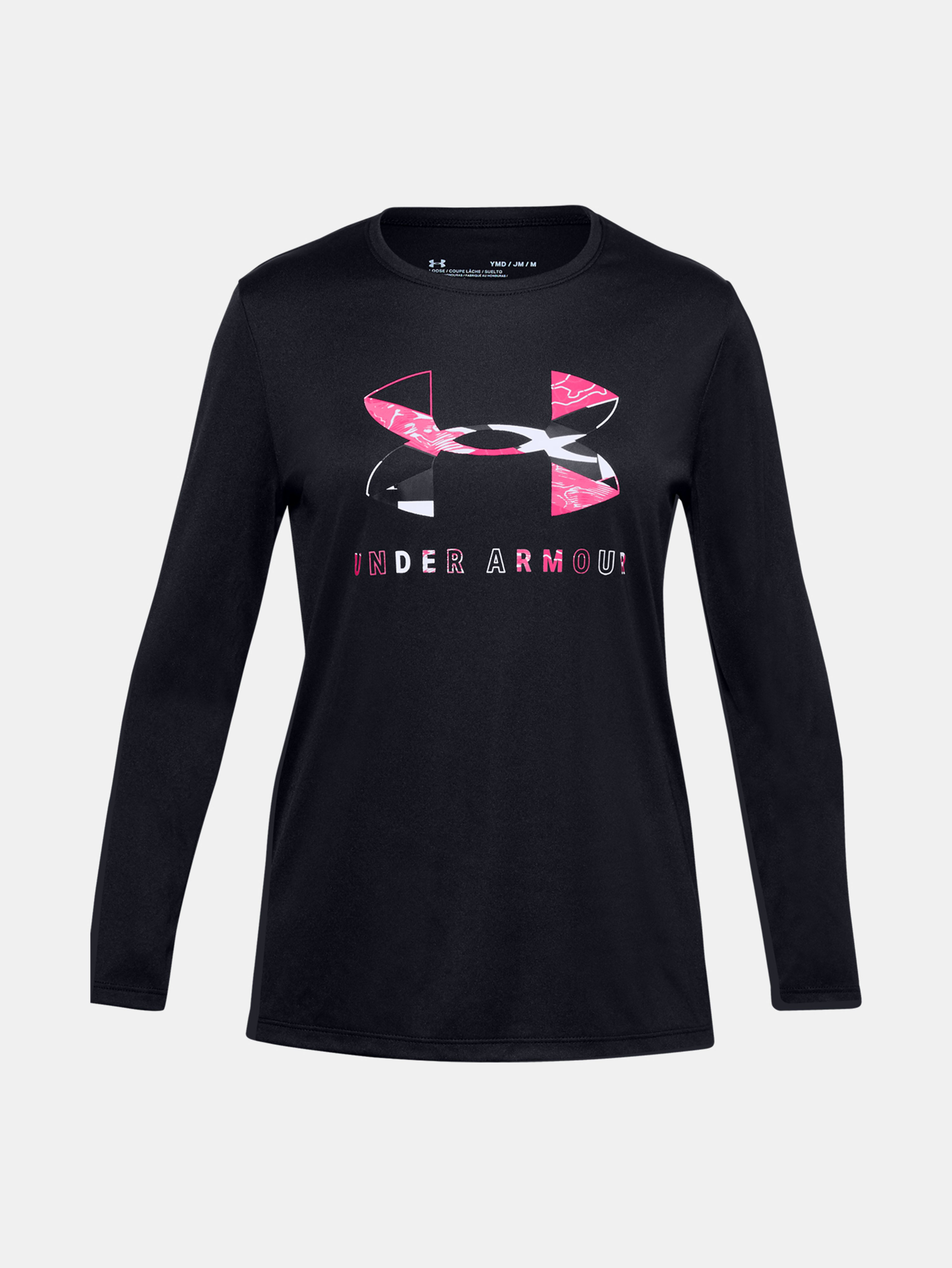 Dívčí tričko Under Armour Tech Graphic Big Logo LS T-Shirt
