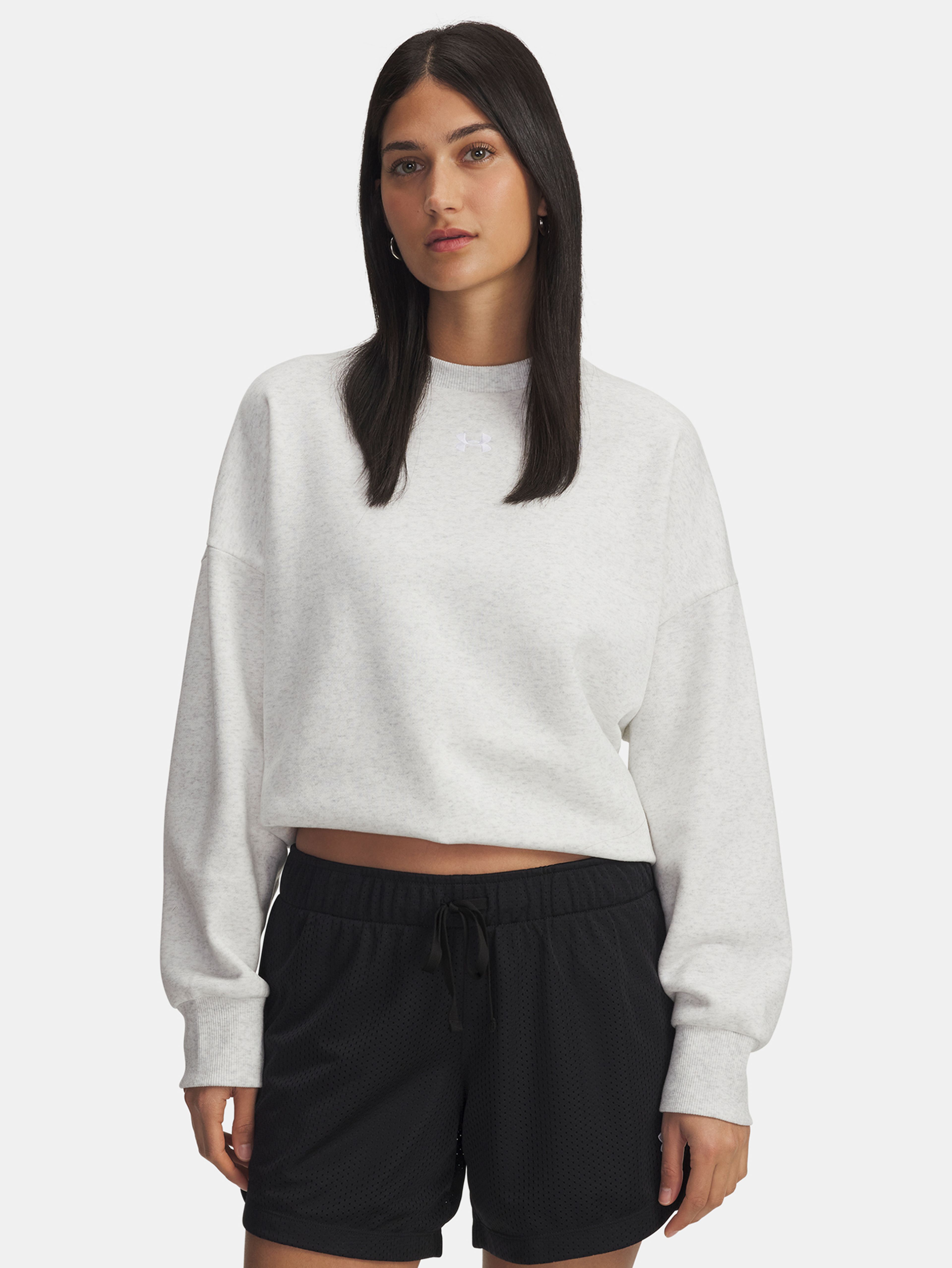 Ženski pulover Under Armour UA Rival Fleece OS Crew-GRY