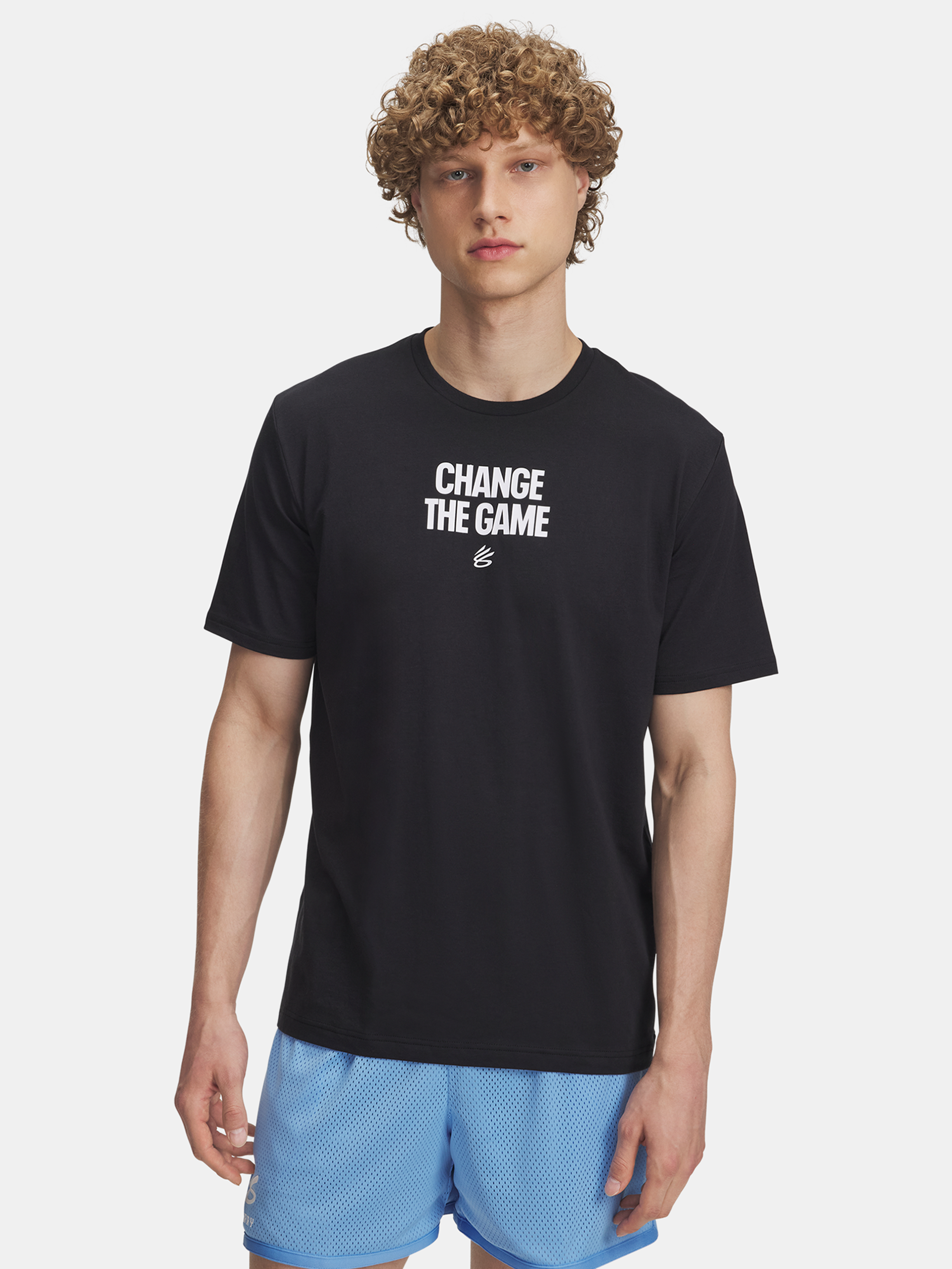 Férfi póló Under Armour Curry Playable Tee 1-BLK